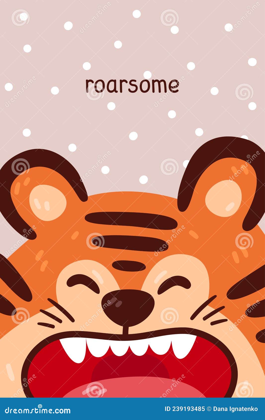 Rom you're Roarsome 14297834 Vector Art at Vecteezy