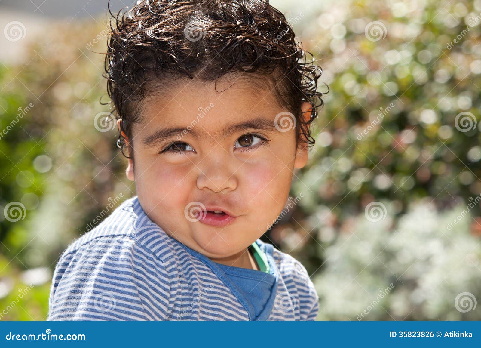 Cute toddler stock photo. Image of child, expression ...