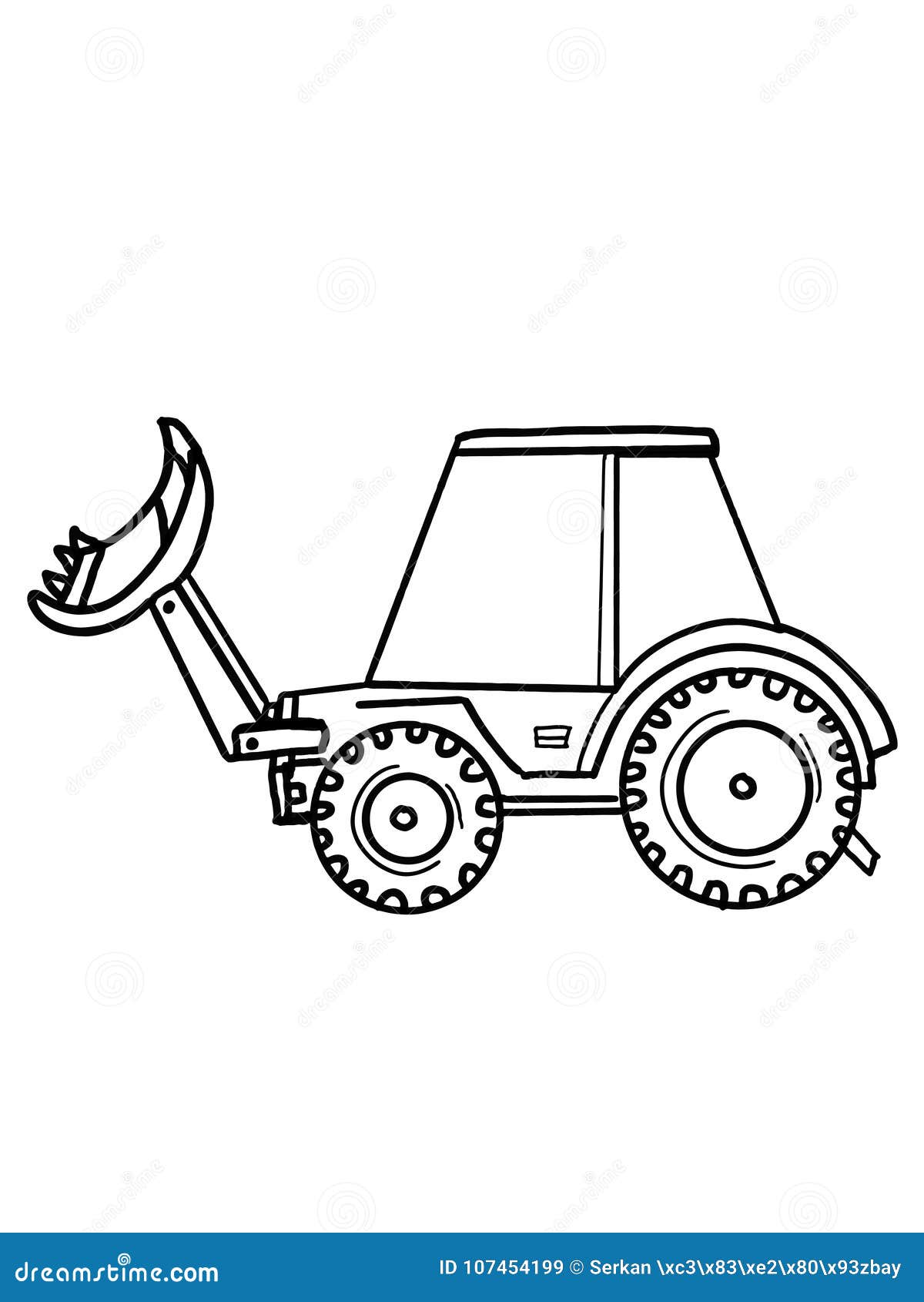 Cute Tractor Truck Construction Vehicle Speaking Vehicle Illustration  Cartoon Dr Illustration Cartoon Drawing and White Background Stock  Illustration - Illustration of agriculture, background: 107454199