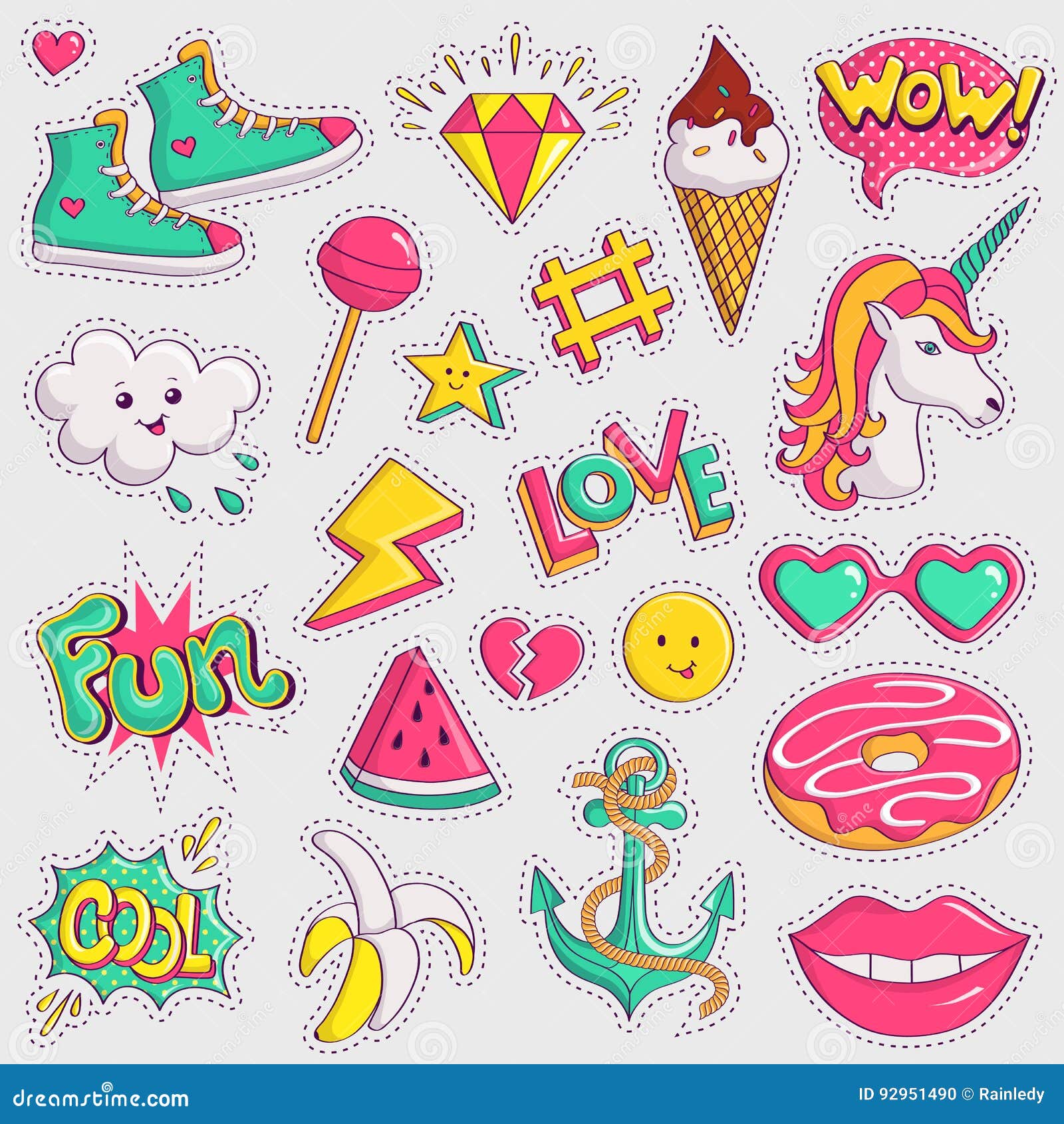 Cute Sticker PNG Transparent Images Free Download, Vector Files