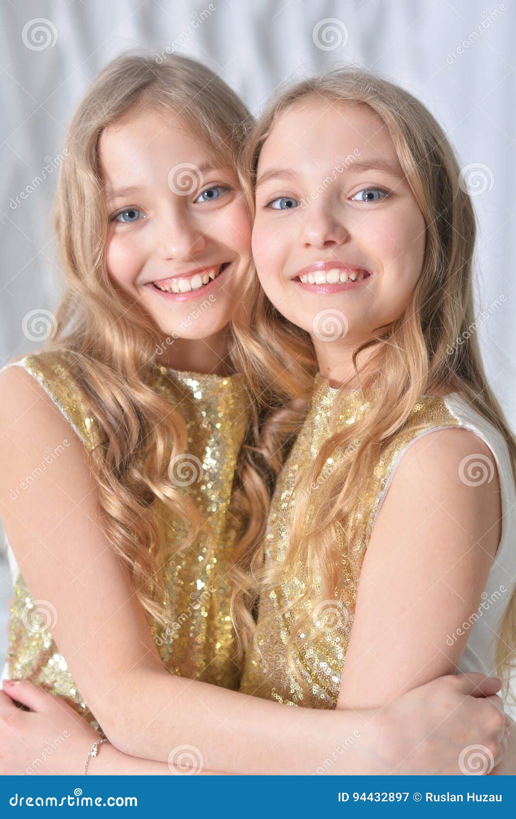 cute twin sisters