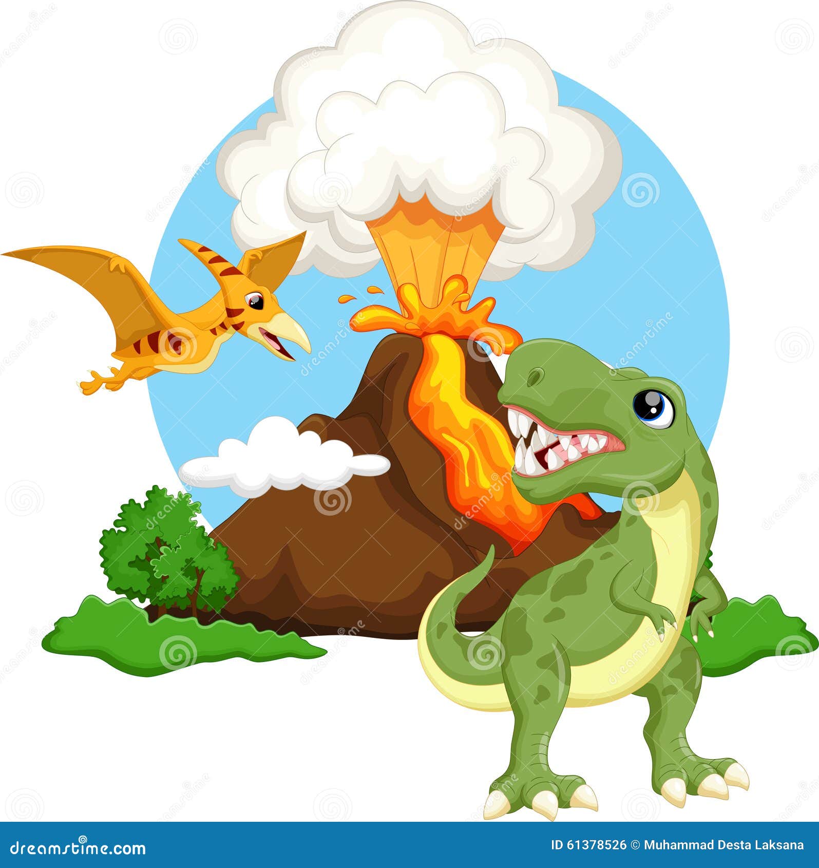 Desenho animado Tyrannosaurus rex fóssil - Stockphoto #27721515
