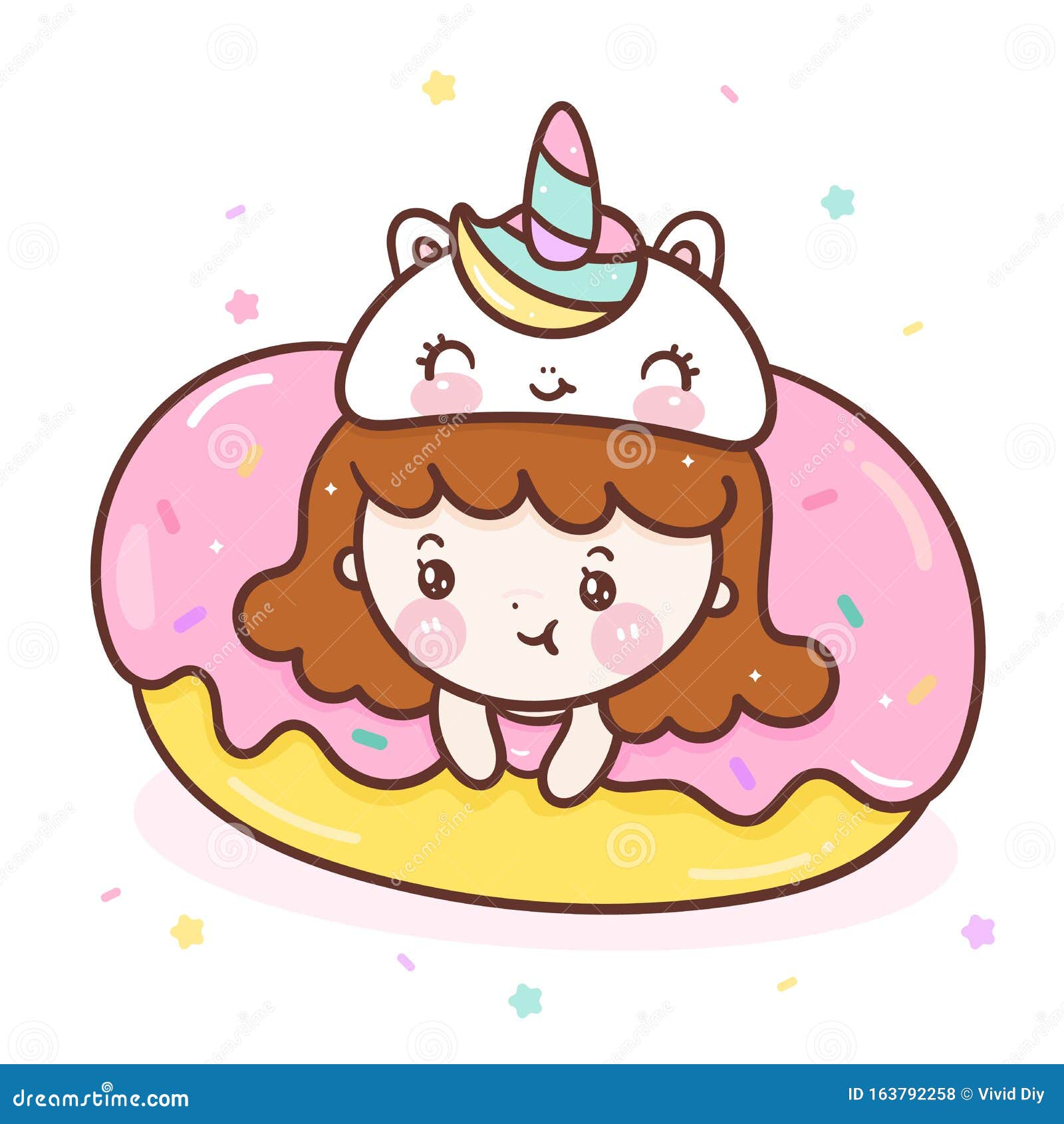 Cute Unicorn Girl Vector Sweet Donut Yummy Food Pony Child Muffin Kawaii Cartoon Stock Vector Illustration Of Decor Card Cute Unicorn Girl Vector Sweet Donut Yummy Food Pony Child Muffin Kawaii Cartoon Stock Vector Illustration Of Decor Card