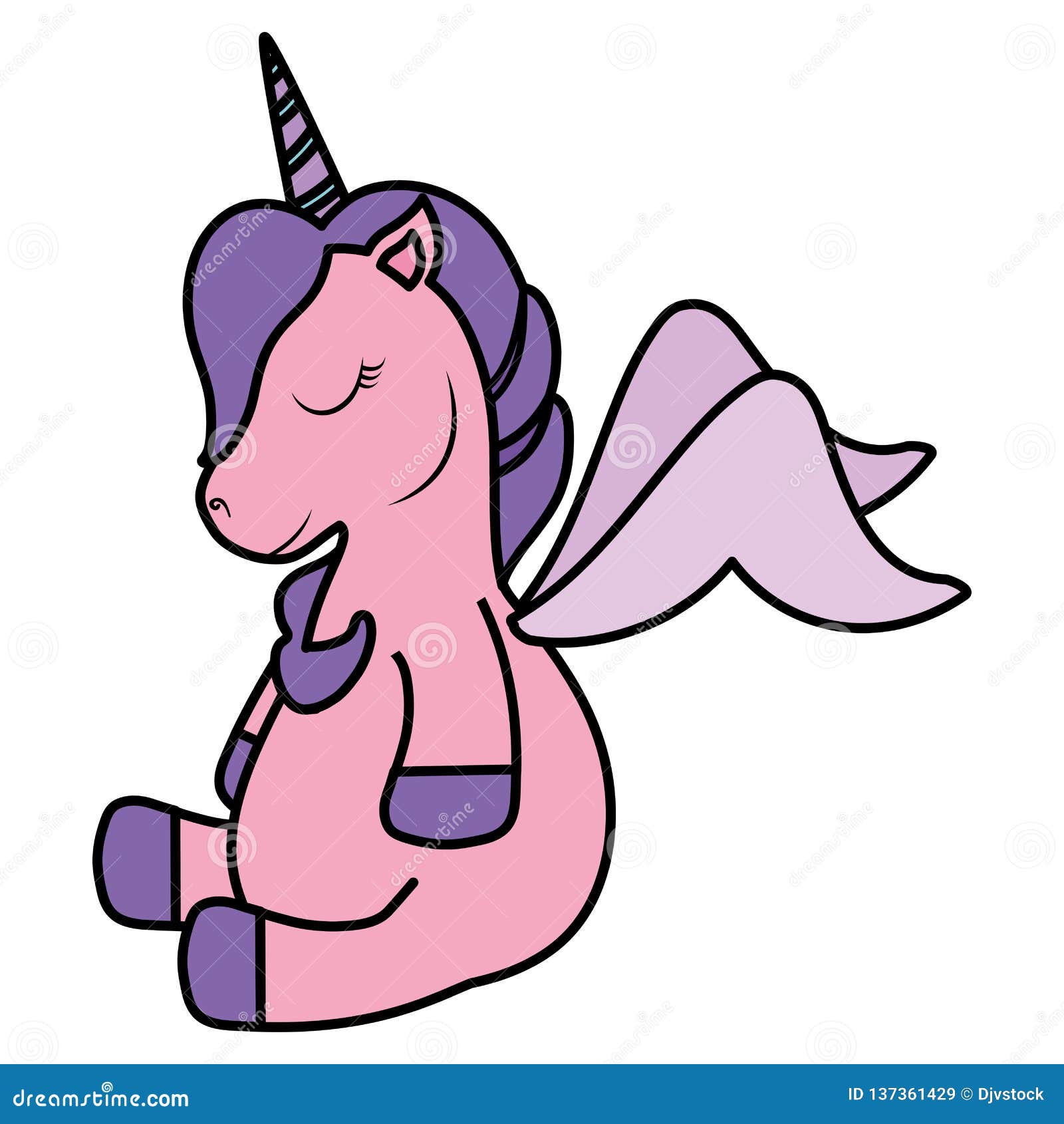 Cute unicorn icon stock vector. Illustration of design 137361429