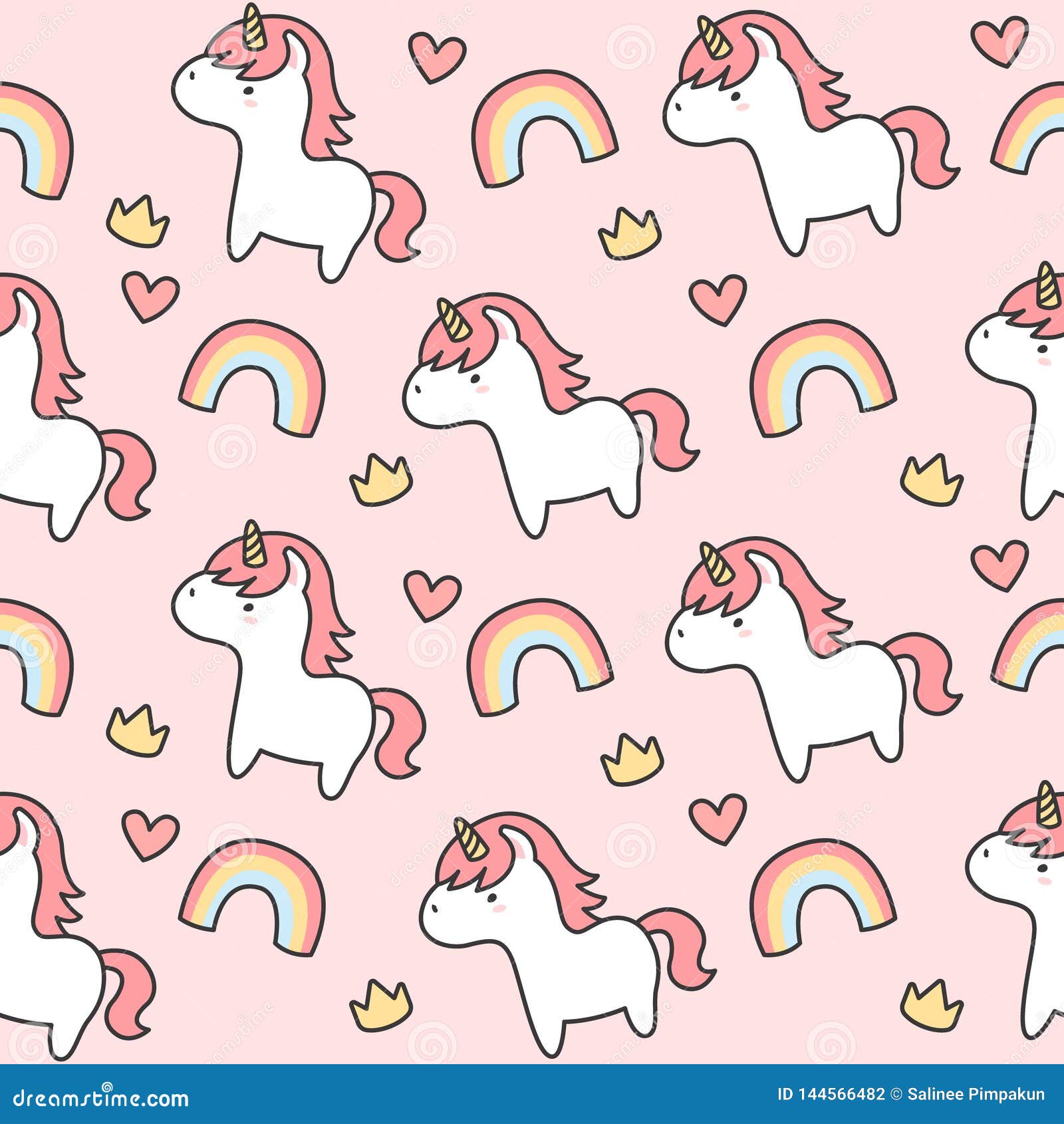 Cute Unicorn Rainbow Wallpaper