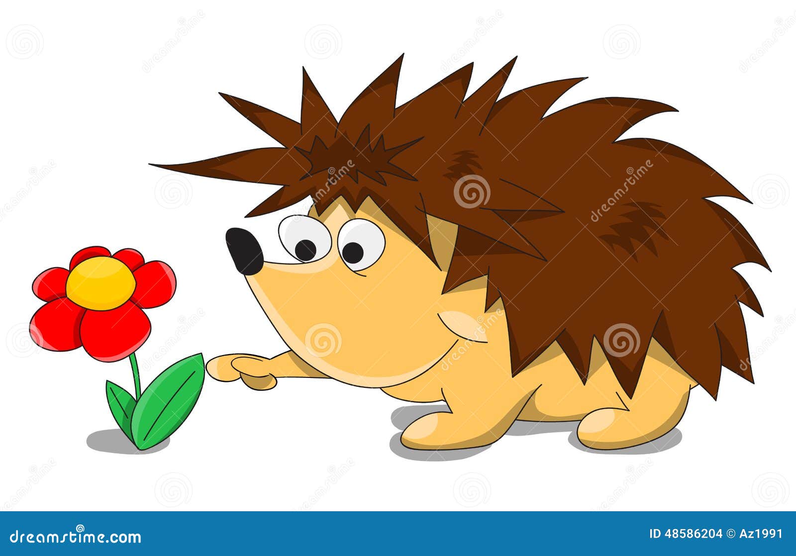 cute unusual  cartoon hedgehog