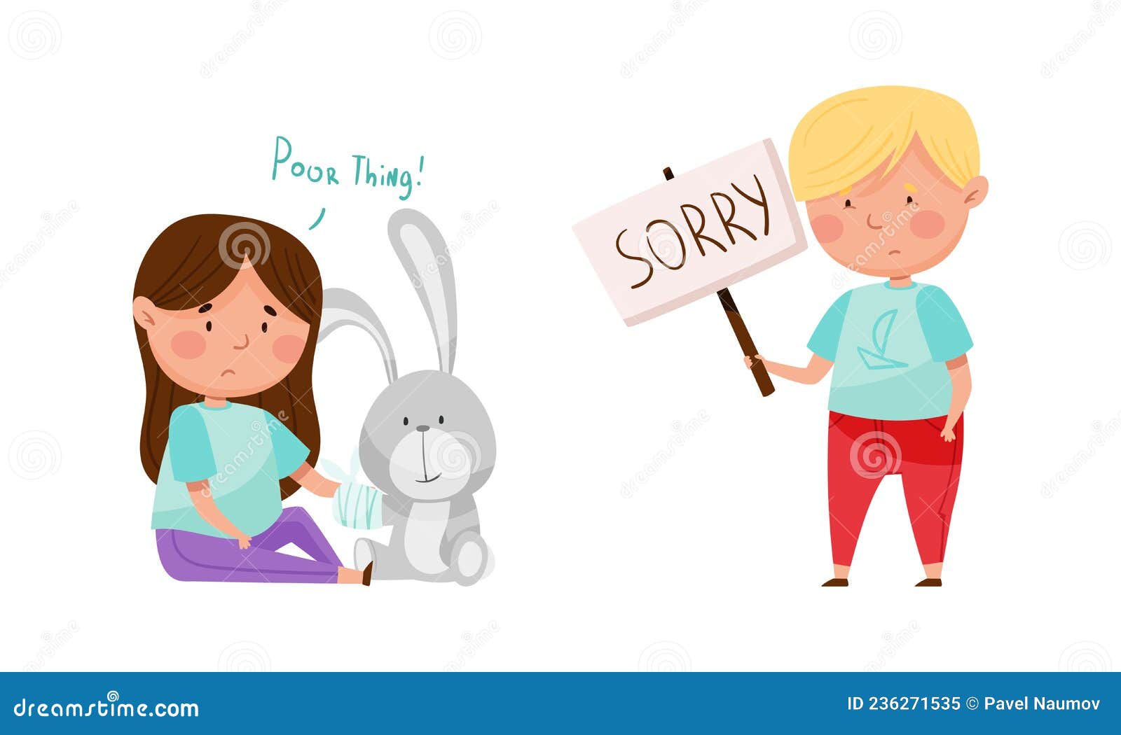 Girl Sorry Boy Stock Illustrations – 229 Girl Sorry Boy Stock ...