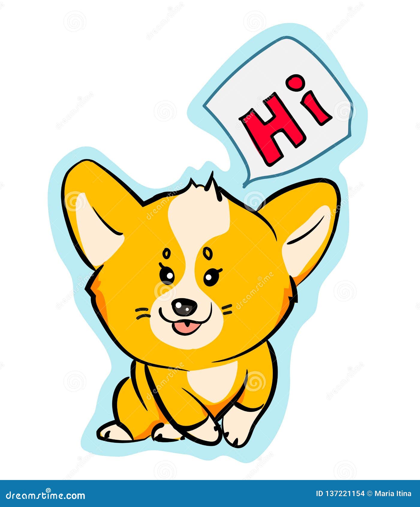 Dog Saying Hello Stock Illustrations – 27 Dog Saying Hello Stock  Illustrations, Vectors & Clipart - Dreamstime