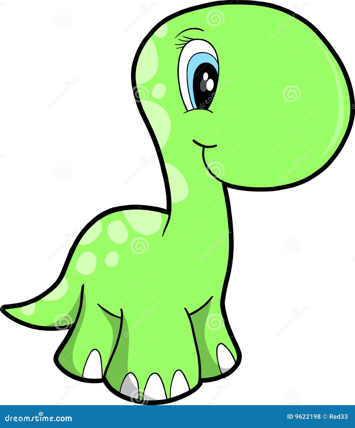 Cute Vector Dinosaur Royalty Free Stock Photos - Image: 9622198
