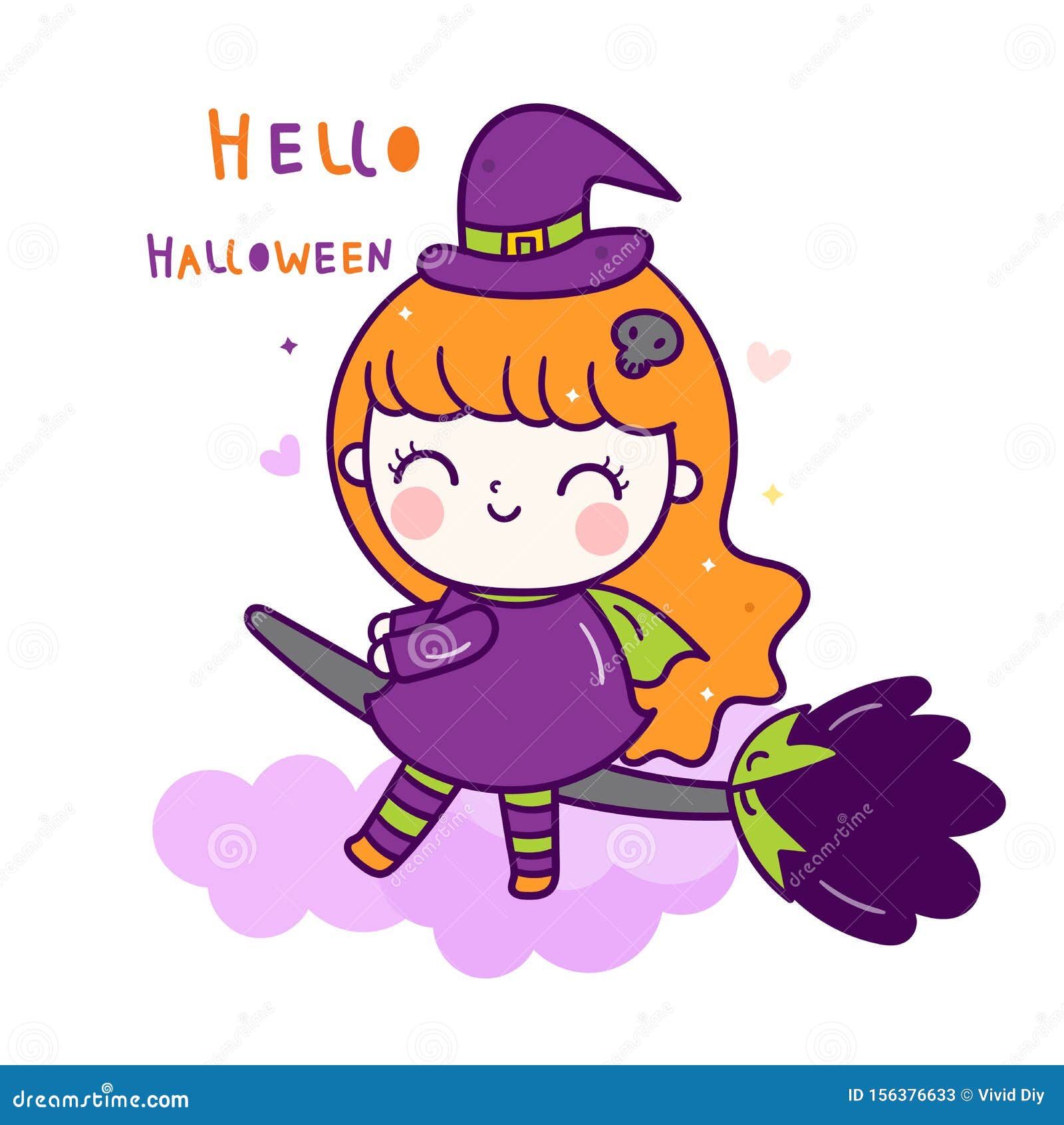 Cute Vector Halloween Witch Cartoon. Pretty Kids Trick or Treat for Holiday Stock Vector - Illustration of cupcake, dessert: 156376633 Cute Vector Halloween Witch Cartoon. Pretty Kids Trick or Treat for Holiday Stock Vector - Illustration of cupcake, dessert: 156376633