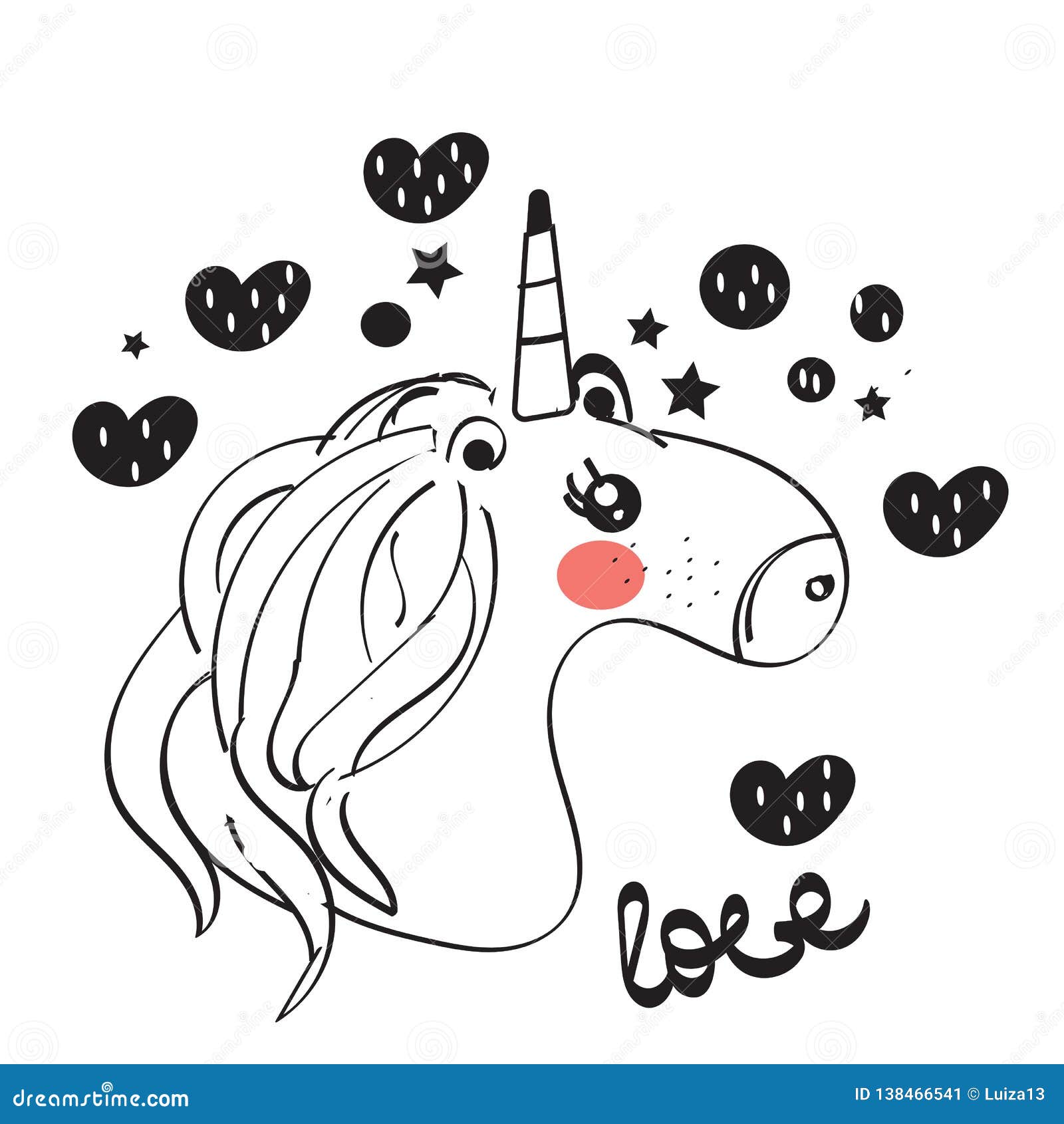 Cute Vector Illustration with Unicorn Horn Drawn with a Tale Character in Kawaii Anime Style. Hearts. Fabric Print Stock Illustration - Illustration of domestic, fashion: 138466541 Cute Vector Illustration with Unicorn Horn Drawn with a Tale Character in Kawaii Anime Style. Hearts. Fabric Print Stock Illustration - Illustration of domestic, fashion: 138466541