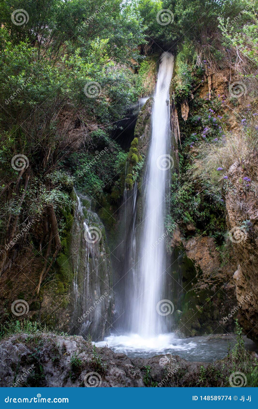 cute waterfall in alpujarra