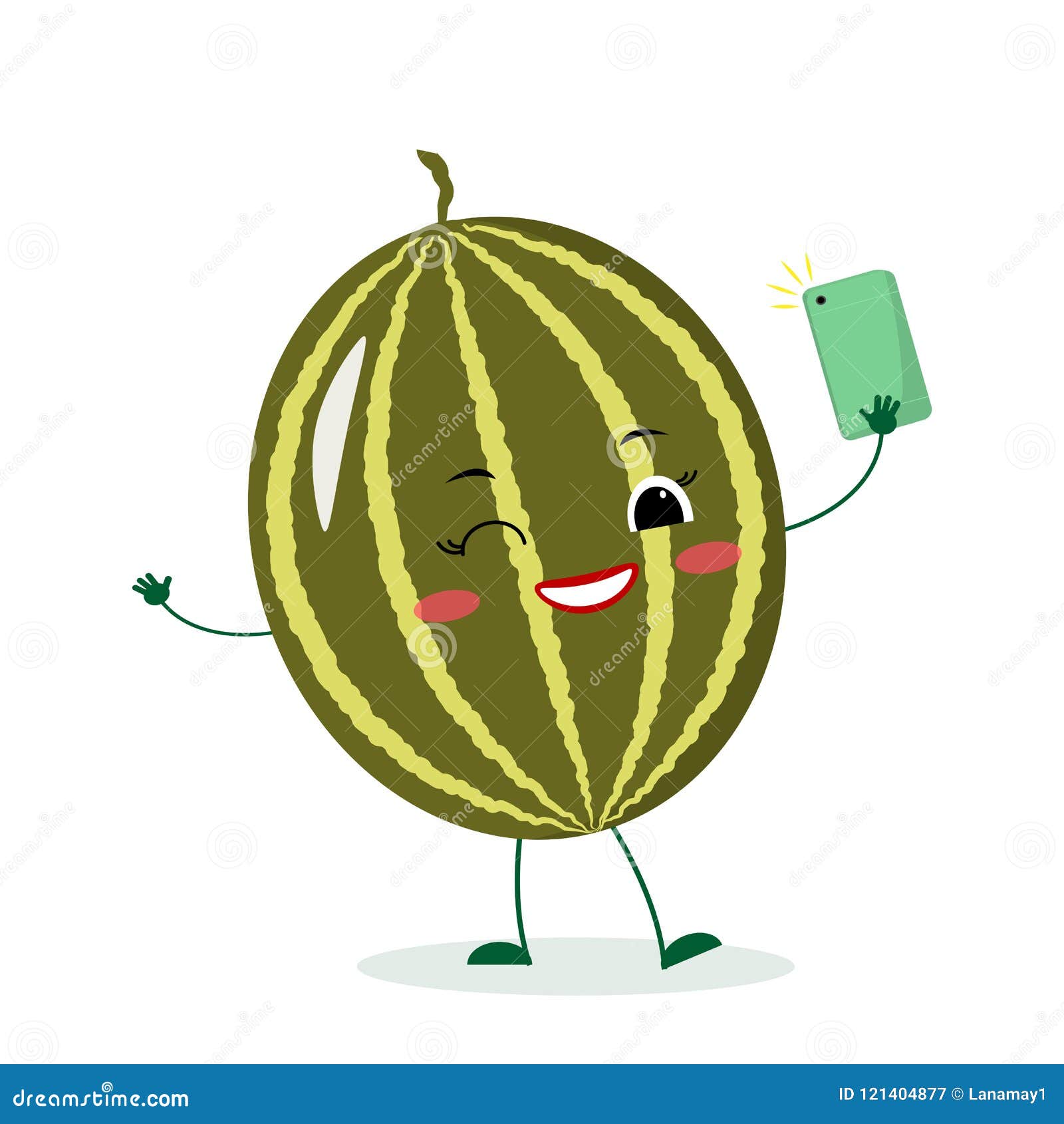 Cute Watermelon Cartoon Character with a Smartphone and Does Selfie. Stock Vector - Illustration of happy, fruit: 121404877 Cute Watermelon Cartoon Character with a Smartphone and Does Selfie. Stock Vector - Illustration of happy, fruit: 121404877