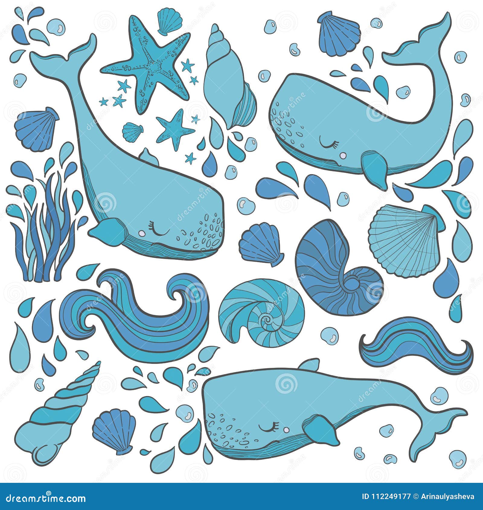How To Draw A Cute Blue Whale