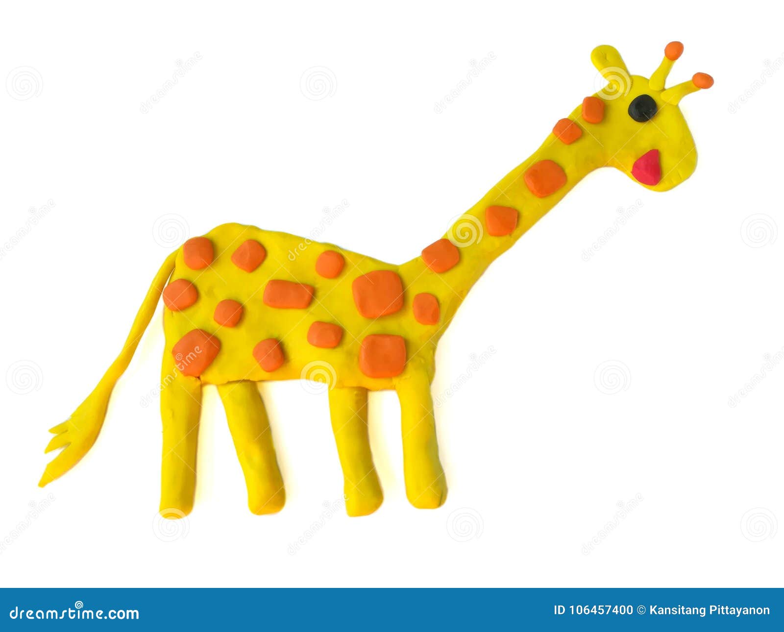 Download Cute Giraffe Plasticine Colorful Clay Animal Dough White Background Stock Photo Image Of Long Plasticine 106457400 Yellowimages Mockups