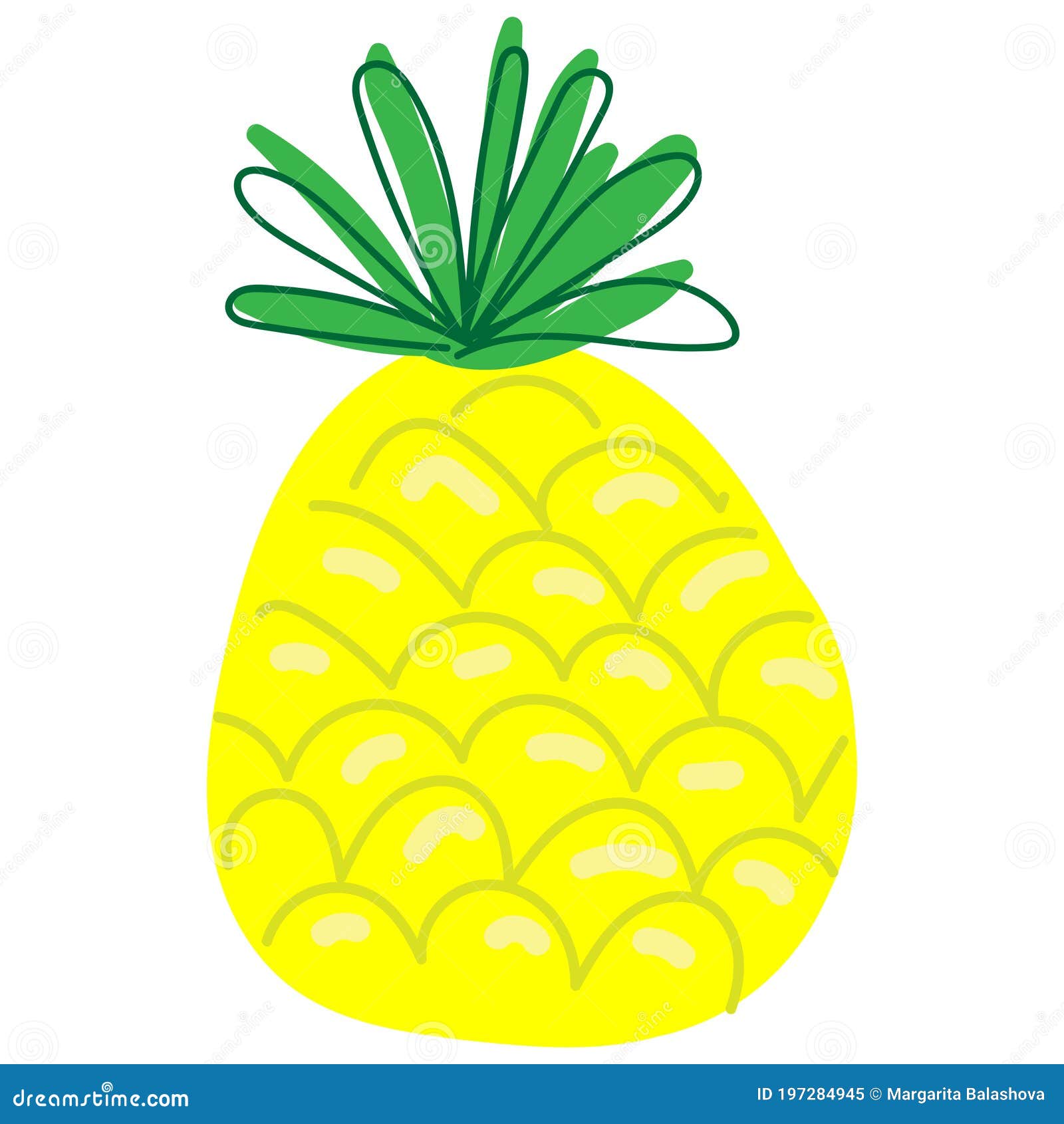 Cute pineapple cartoon character clipart. Cute fruit isolated on purple  background. Decorative, Illustration, Cute Stickers and pattern. Stock  Illustration | Adobe Stock