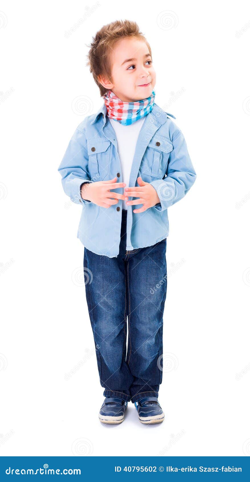 Cute young boy thinking stock photo. Image of little - 40795602