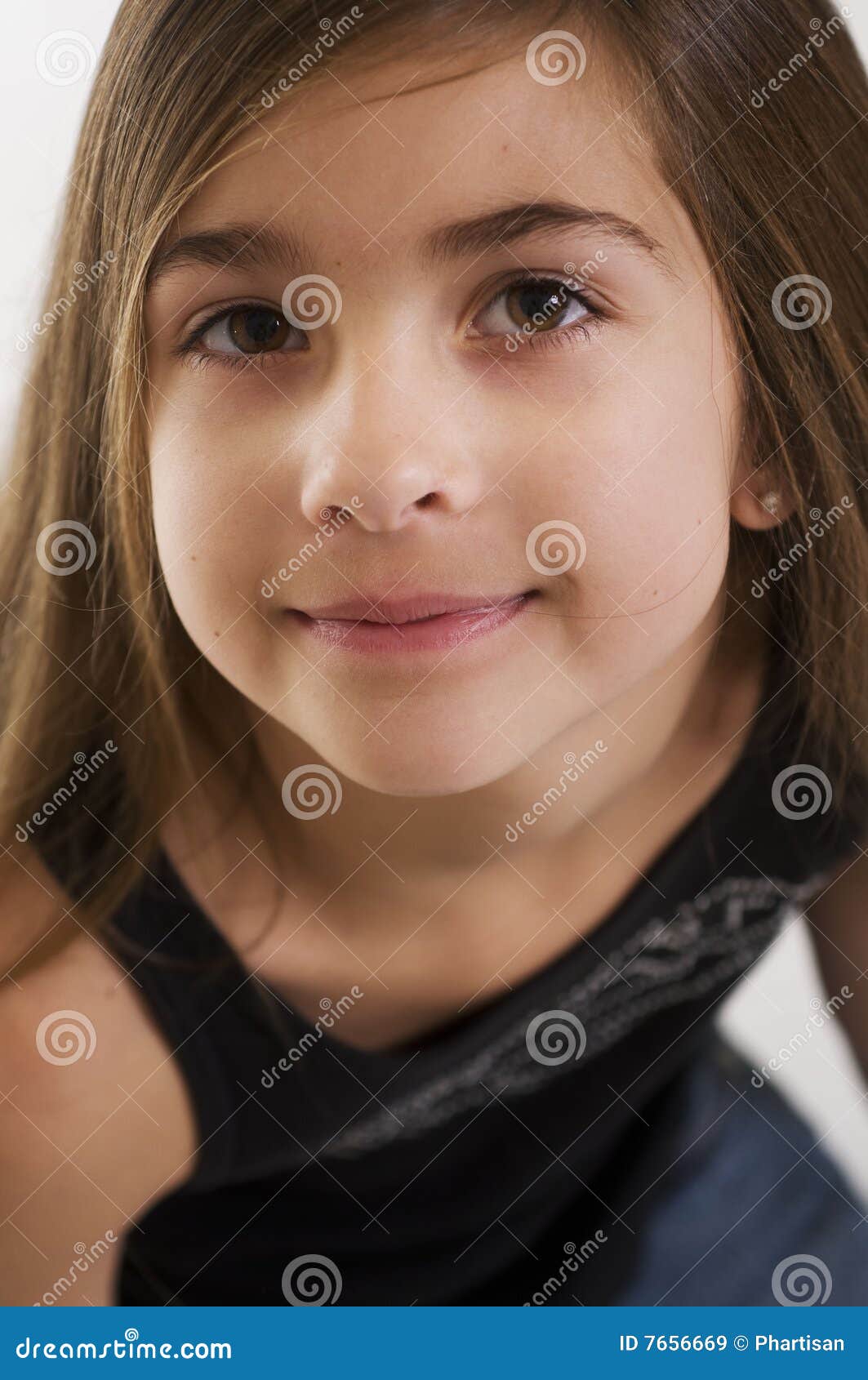 Cute young girls face stock image. Image of little, girl - 7656669