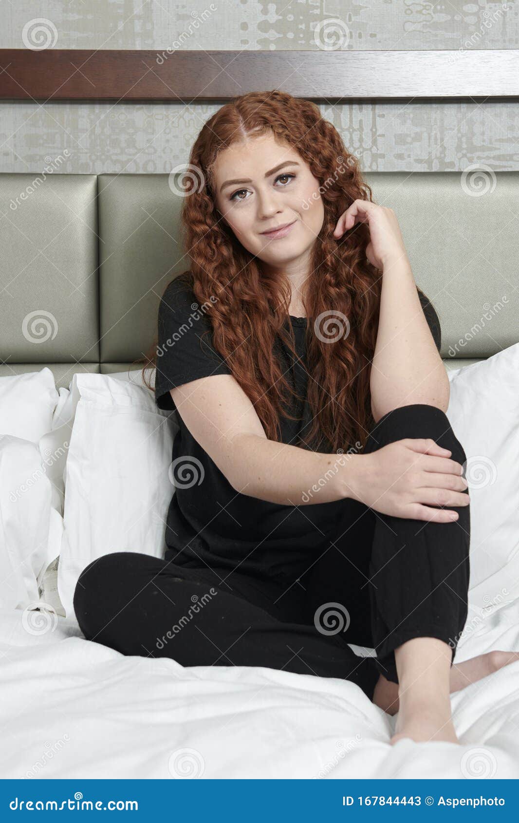 Cute Redhead Girl In Bedroom Stock Image Image Of Bedroom Relaxing