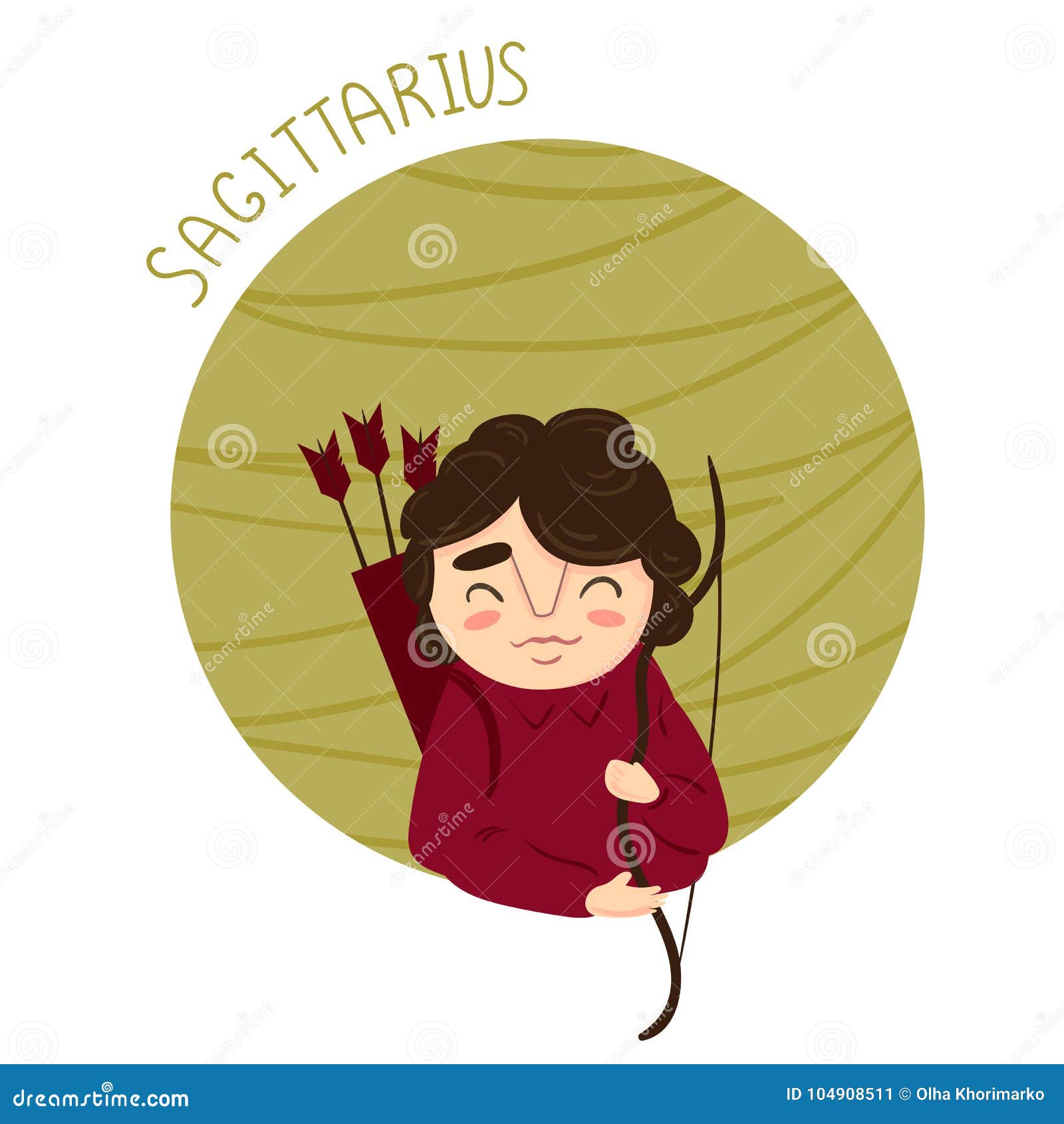 cute zodiac sign - sagittarius. 