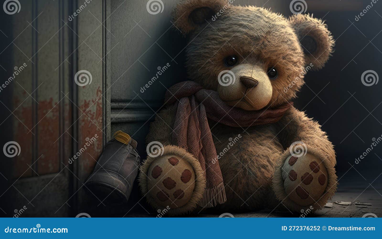 Cutest Teddy Bear Image Generative AI Stock Illustration Illustration
