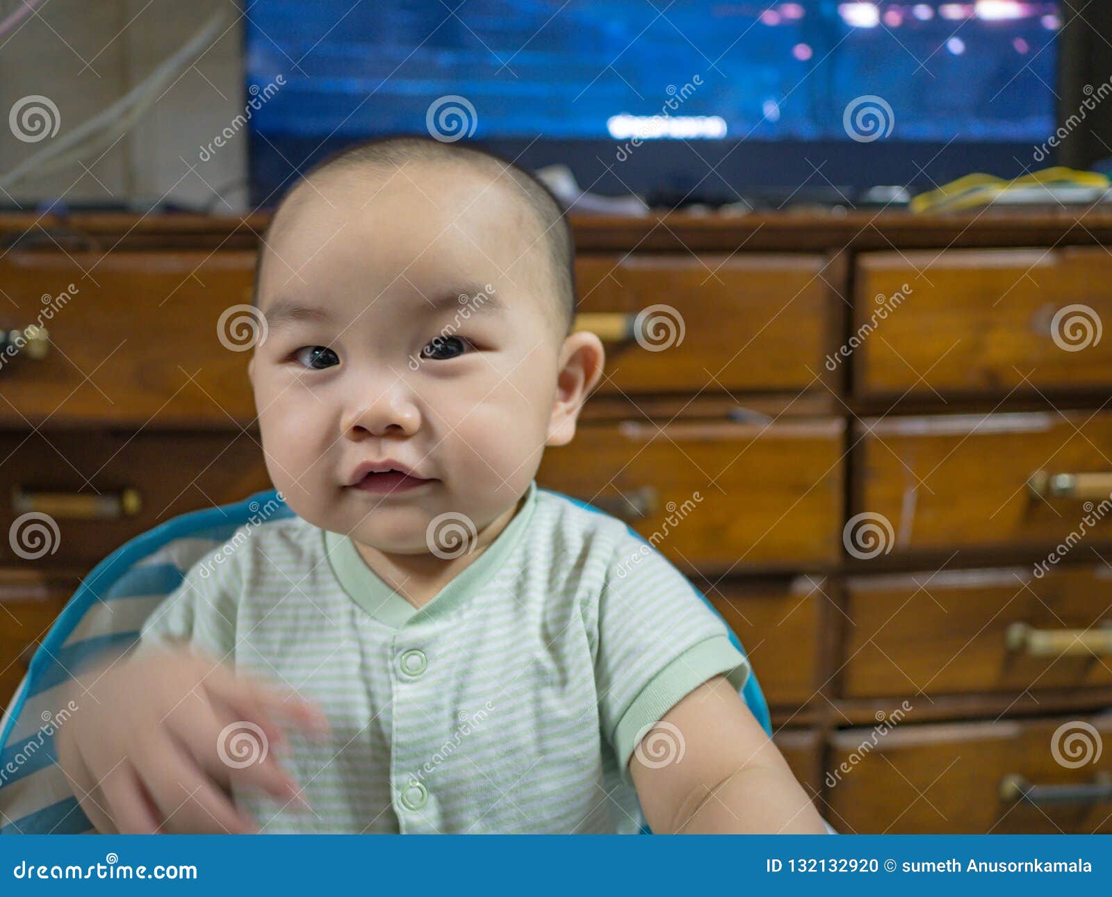 Cutie and Handsome Asian Boy Baby or Infant Stock Photo - Image of ...