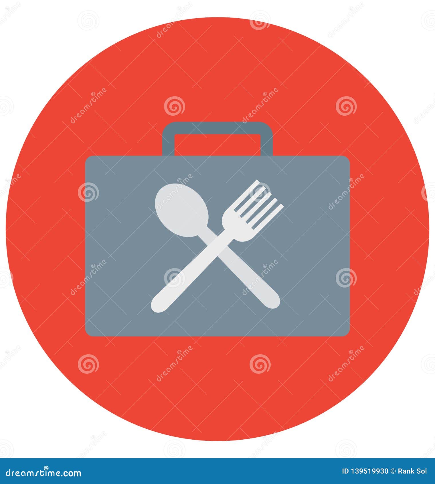 Cutlery Case, Fork Isolated Color Vector Icon That Can Be Easily