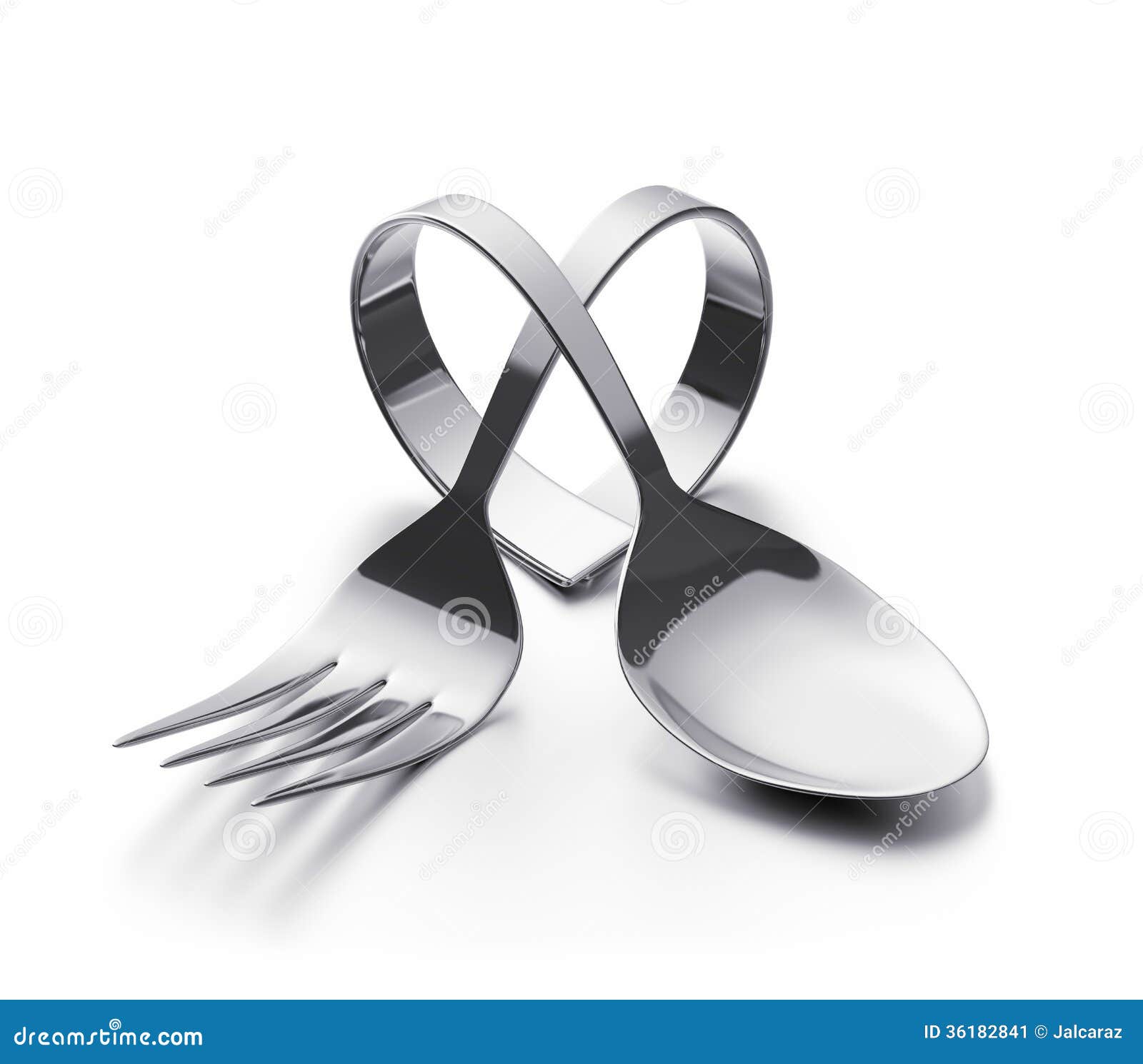 Cutlery Heart Stock Image Image 36182841