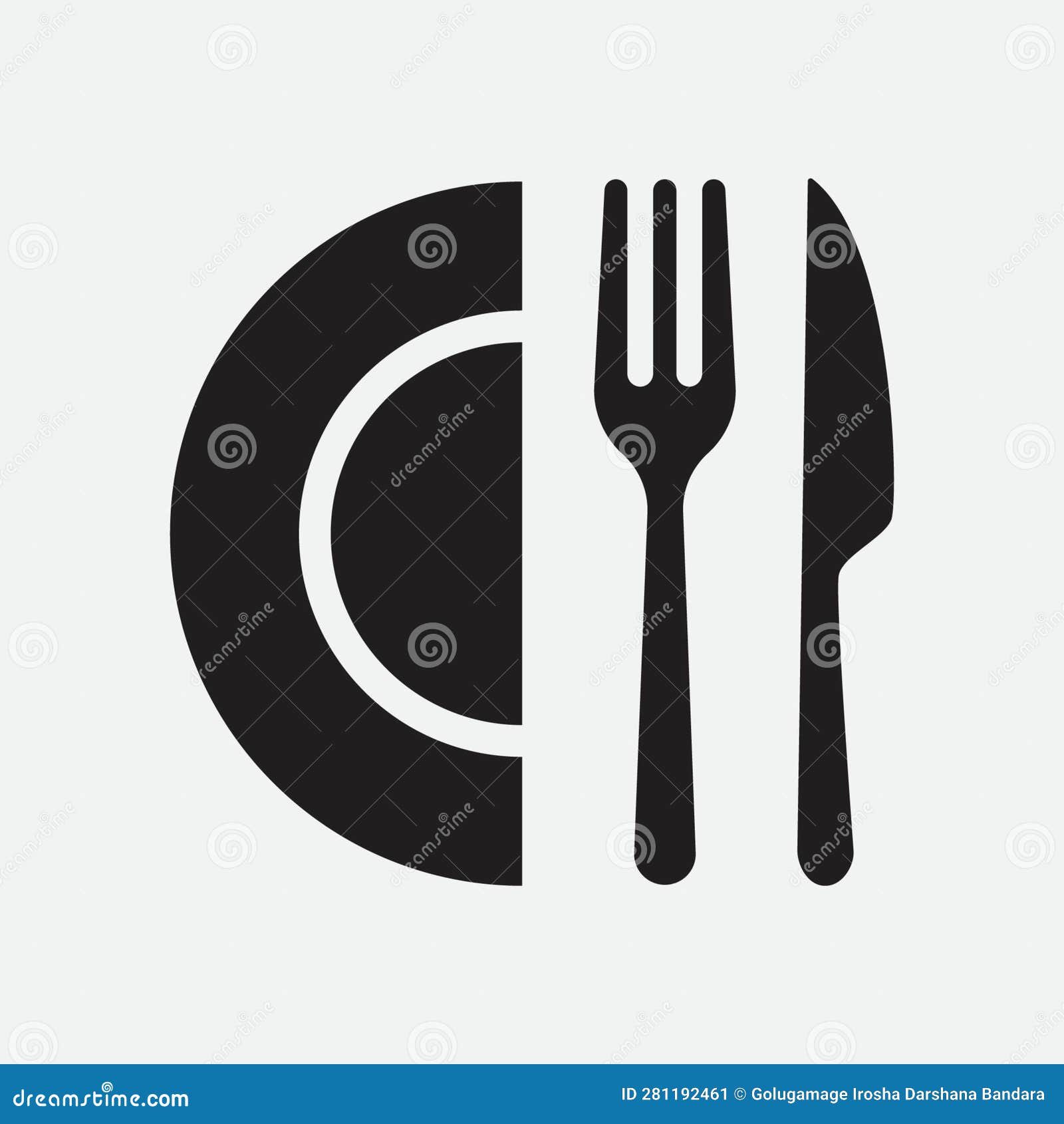 Restaurant silverware on a white background Vector Image