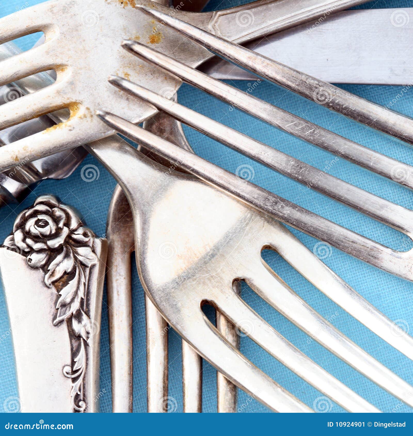 Cutlery knives and forks stock image. Image of cutlery 10924901