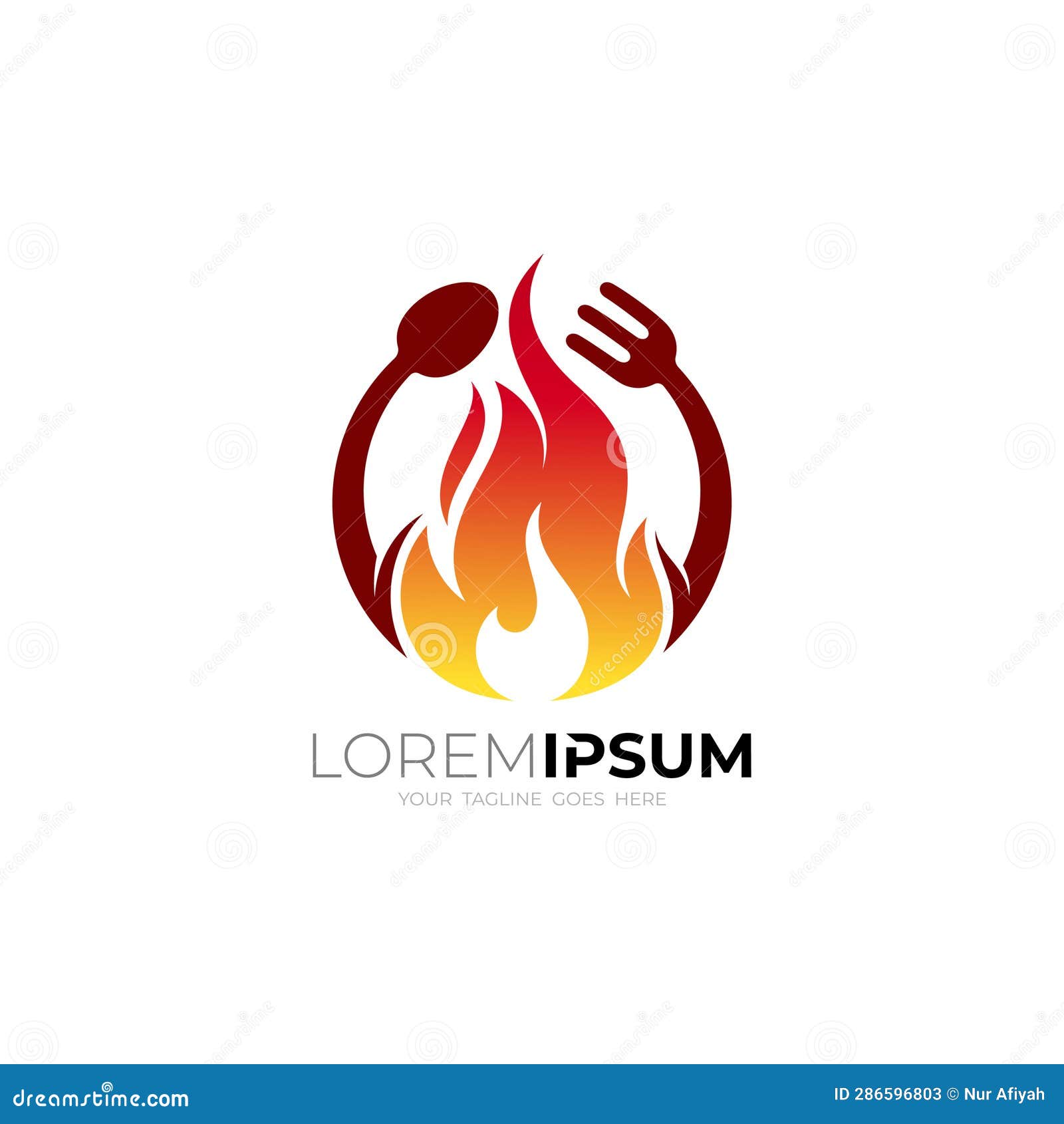 Cutlery Logo Vector. Cafes And Restaurants Design.