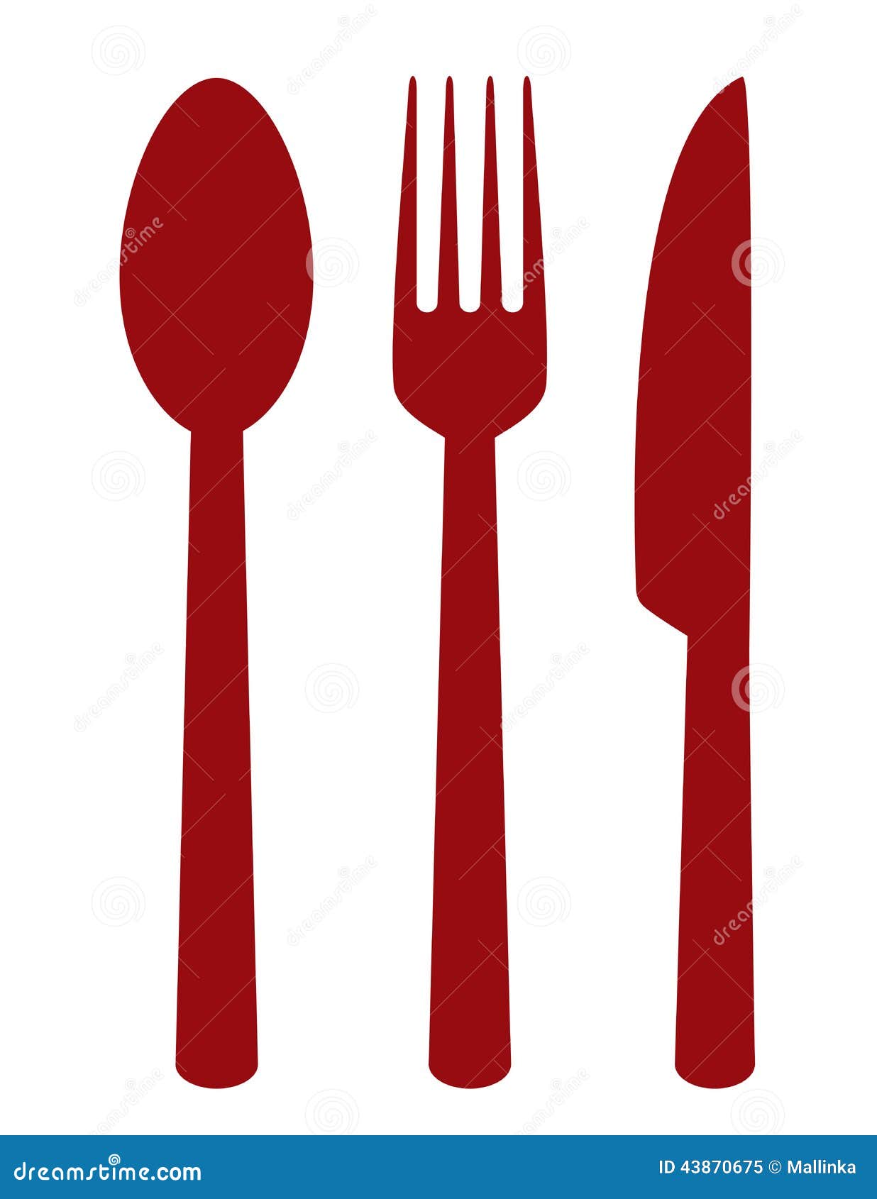 Cutlery set stock vector. Illustration of menu, cutting 43870675