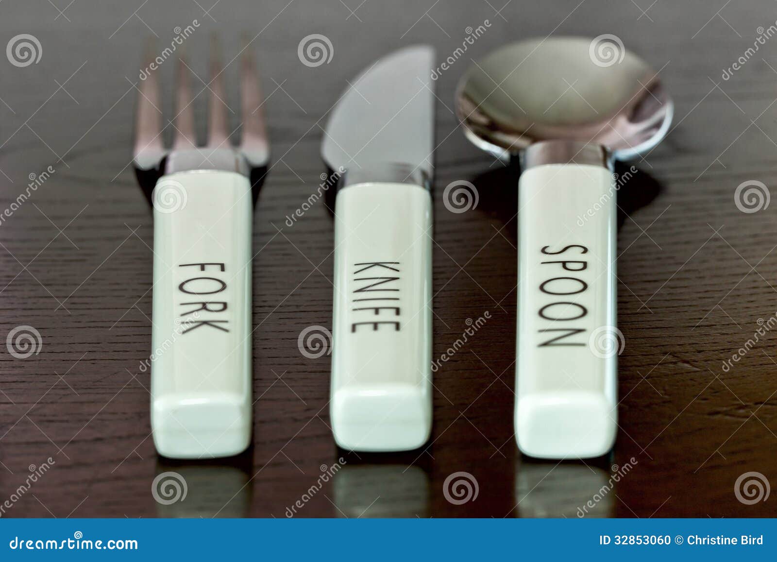 Cutlery stock photo. Image of spoon, knife, fork, table 32853060