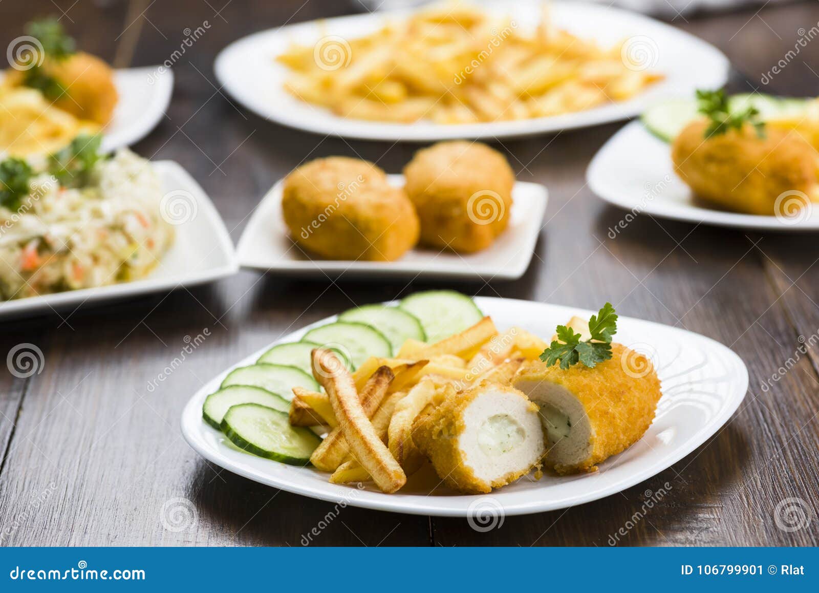 cutlet de volaille with fries