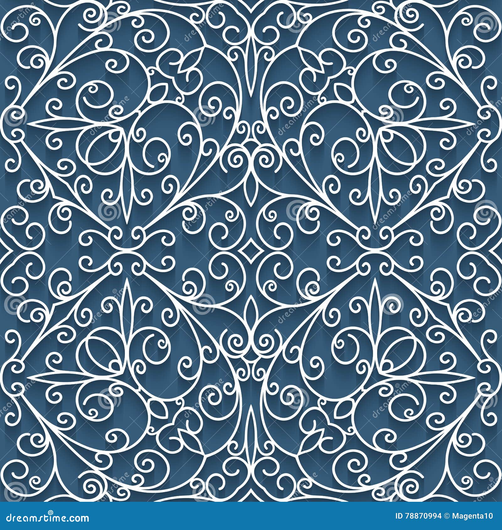 Cutout Paper Lace Texture, Seamless Pattern Stock Vector Illustration of curve, lacework 78870994