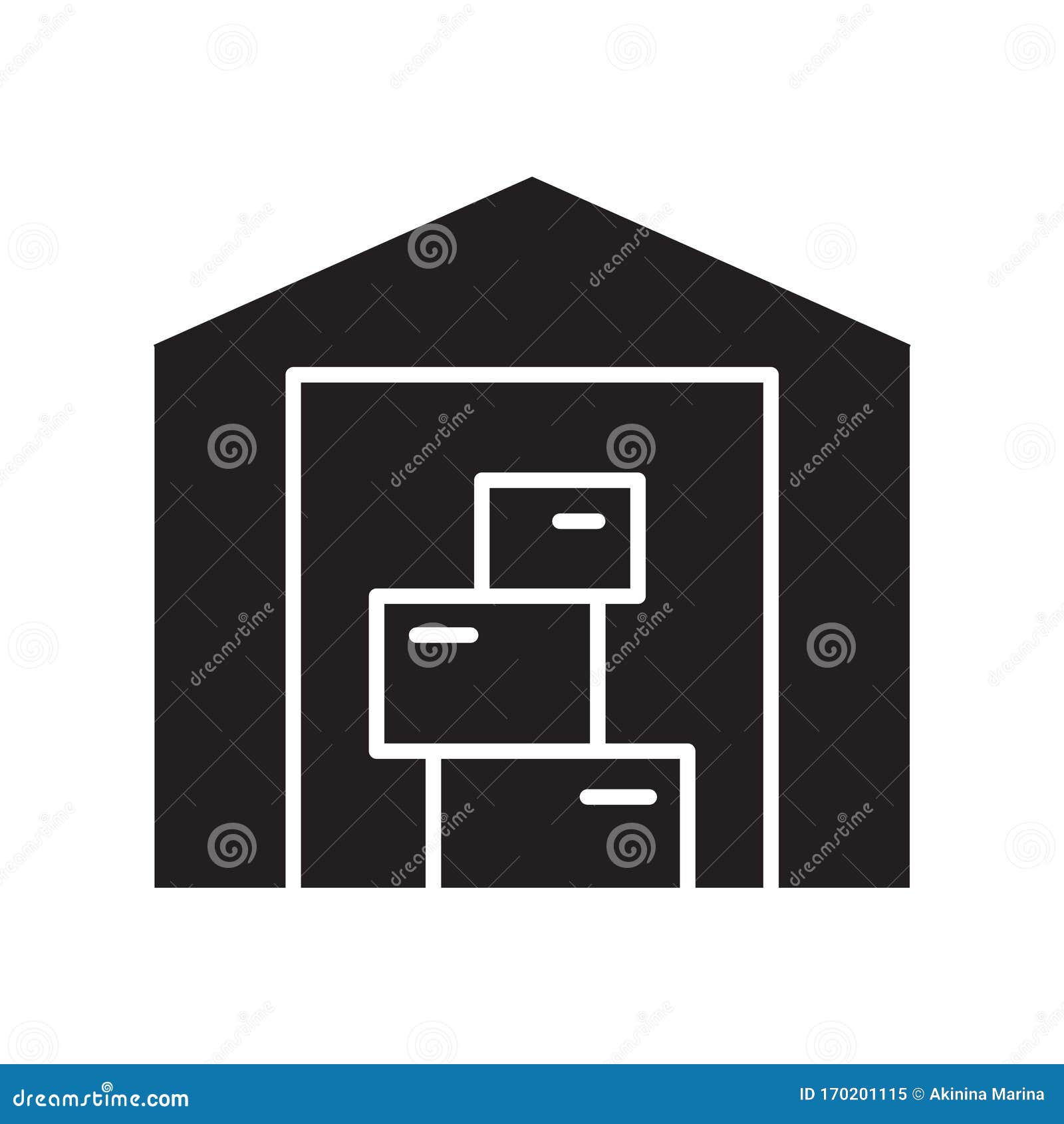 Silhouette Warehouse Stock Illustrations – 3,437 Silhouette Warehouse