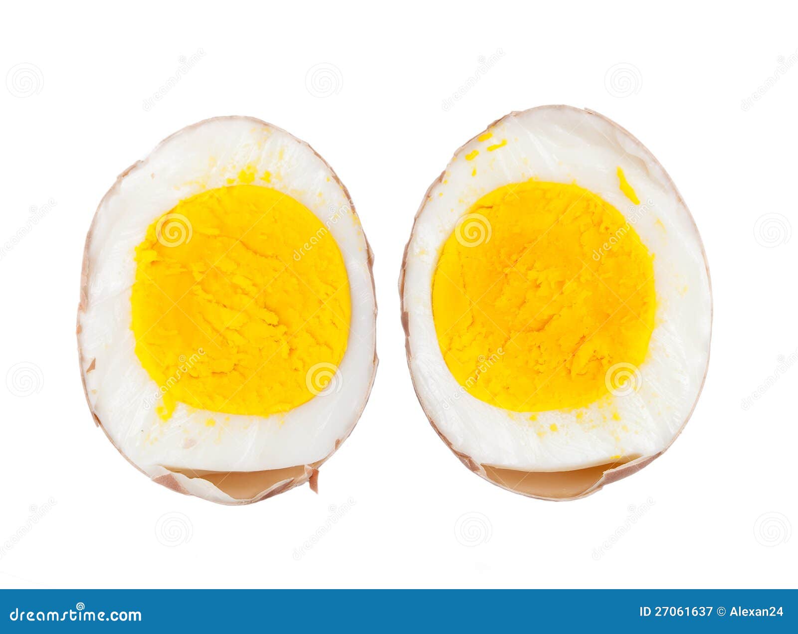 Soft boiled egg cut open yolk white cut out cut-out Stock Photo - Alamy