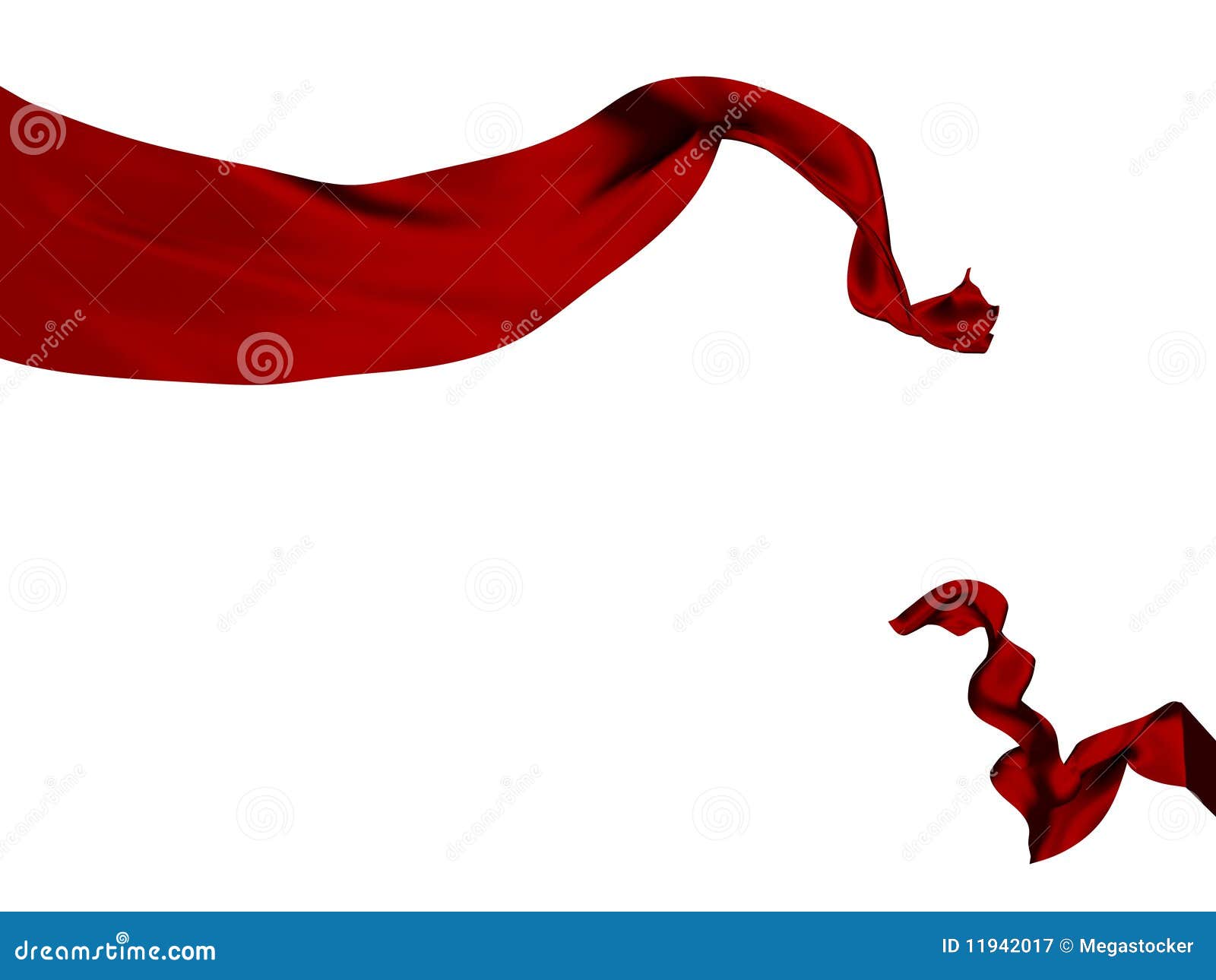 Cutted red ribbon stock illustration. Illustration of satin - 11942017