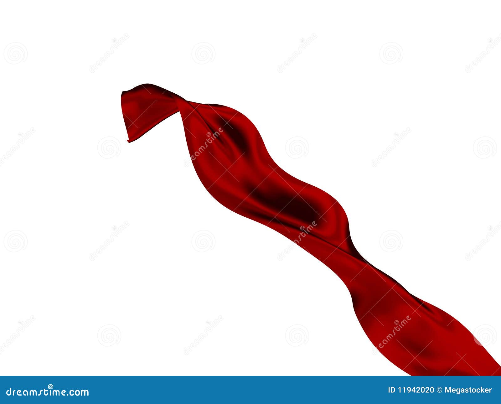 Cutted red ribbon stock illustration. Illustration of strip - 11942020