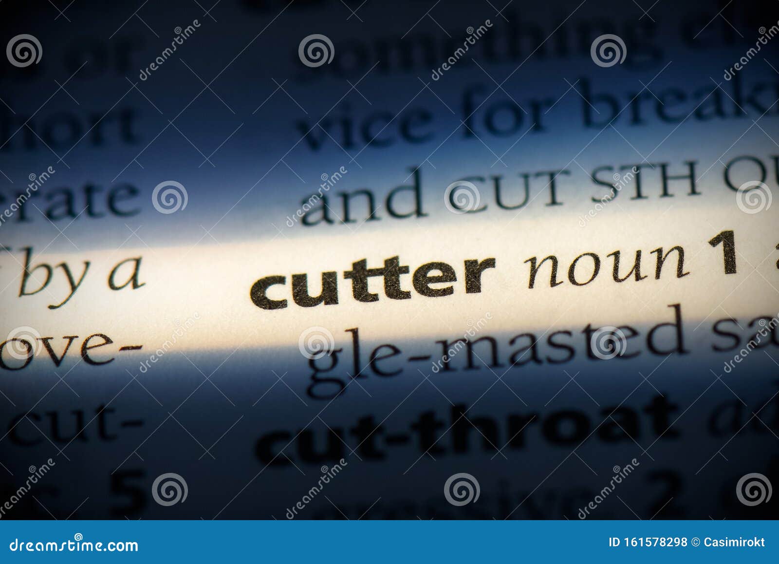 Cutter stock photo. Image of highlighted, education 161578298