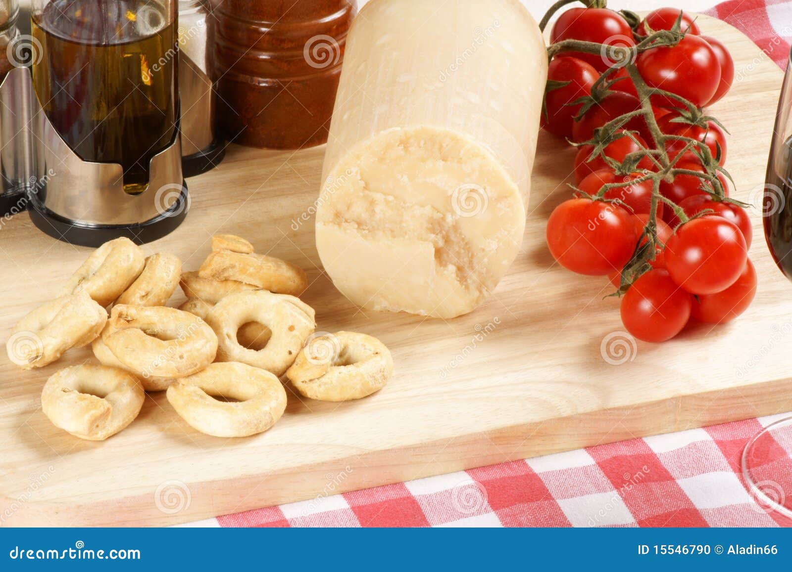 Cutting Board with Italian Culinary Specialities Stock Photo Image of