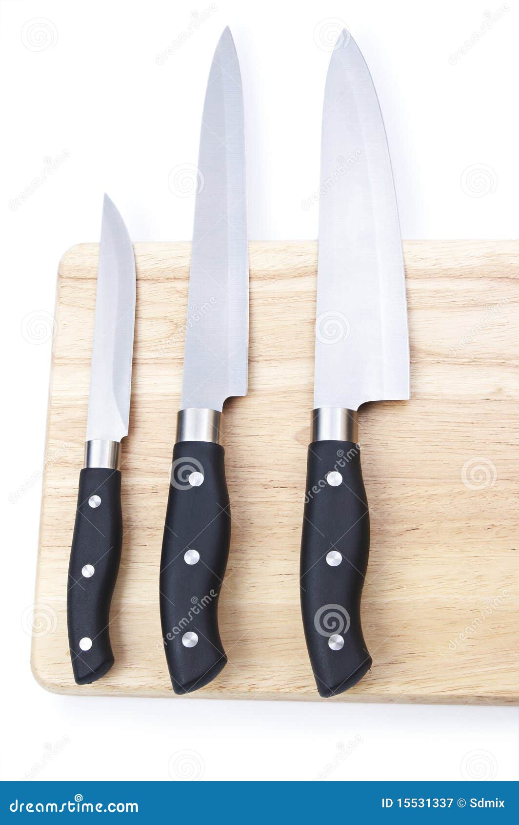 Cutting board with a knife stock image. Image of level 15531337