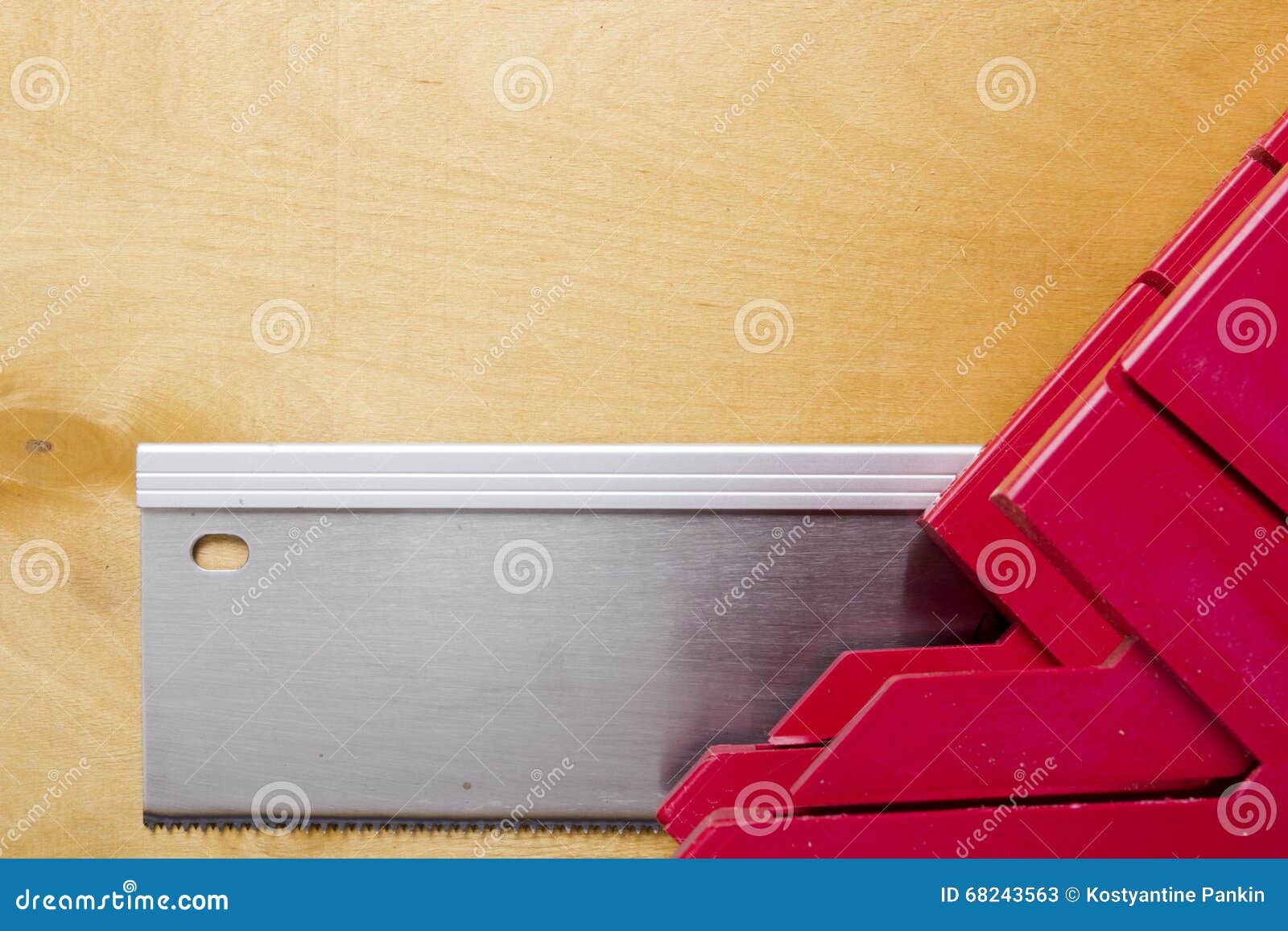 Cutting Boards Using the Miter Box and Saw. Stock Image Image of