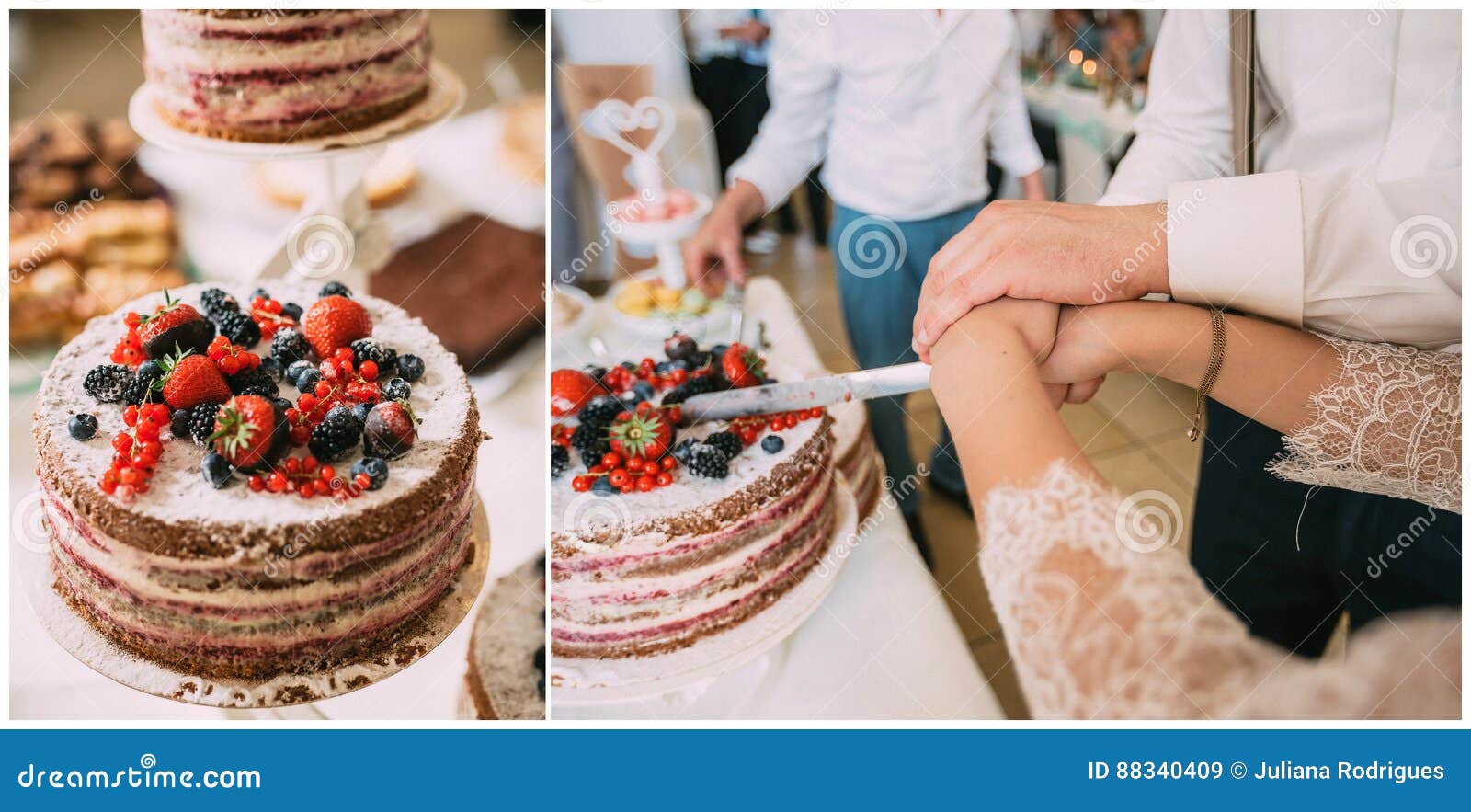 Cutting cake stock image. Image of closeup, flowers, dessert 88340409