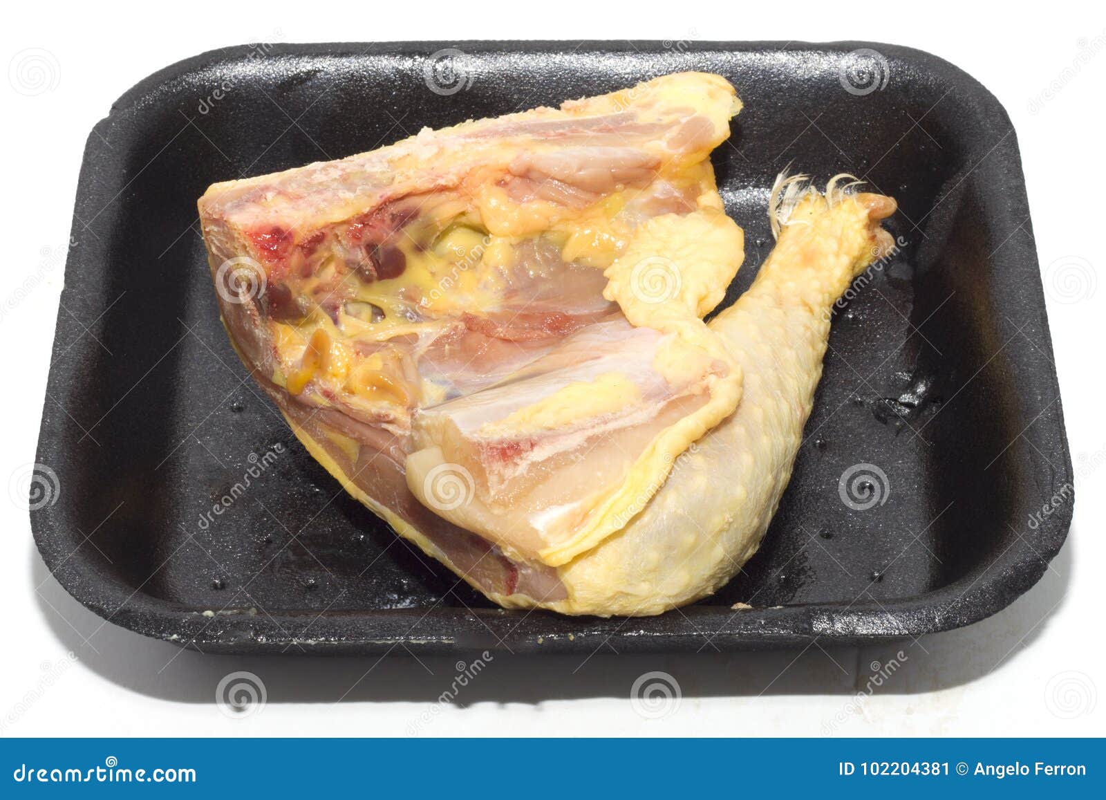 Cutting Chicken Leg and Thigh Stock Image Image of butcher, undercook