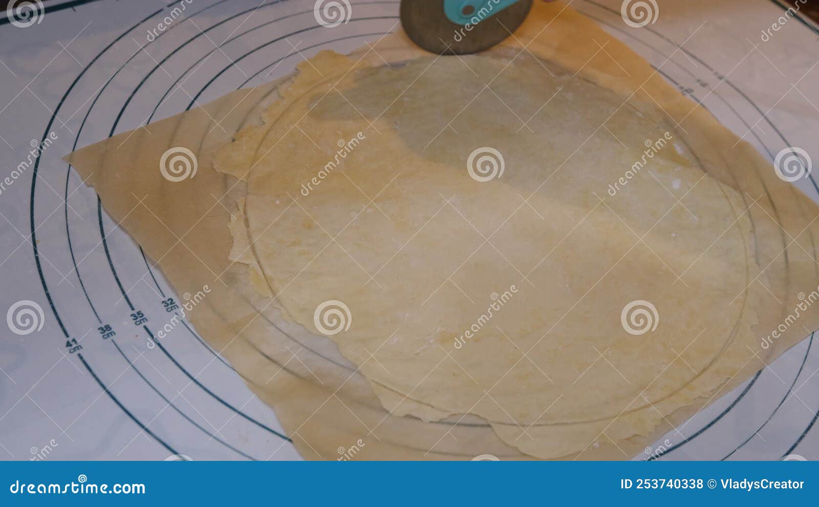 Cutting Cookies with a Cookie Cutter on the Size Meter Board Stock