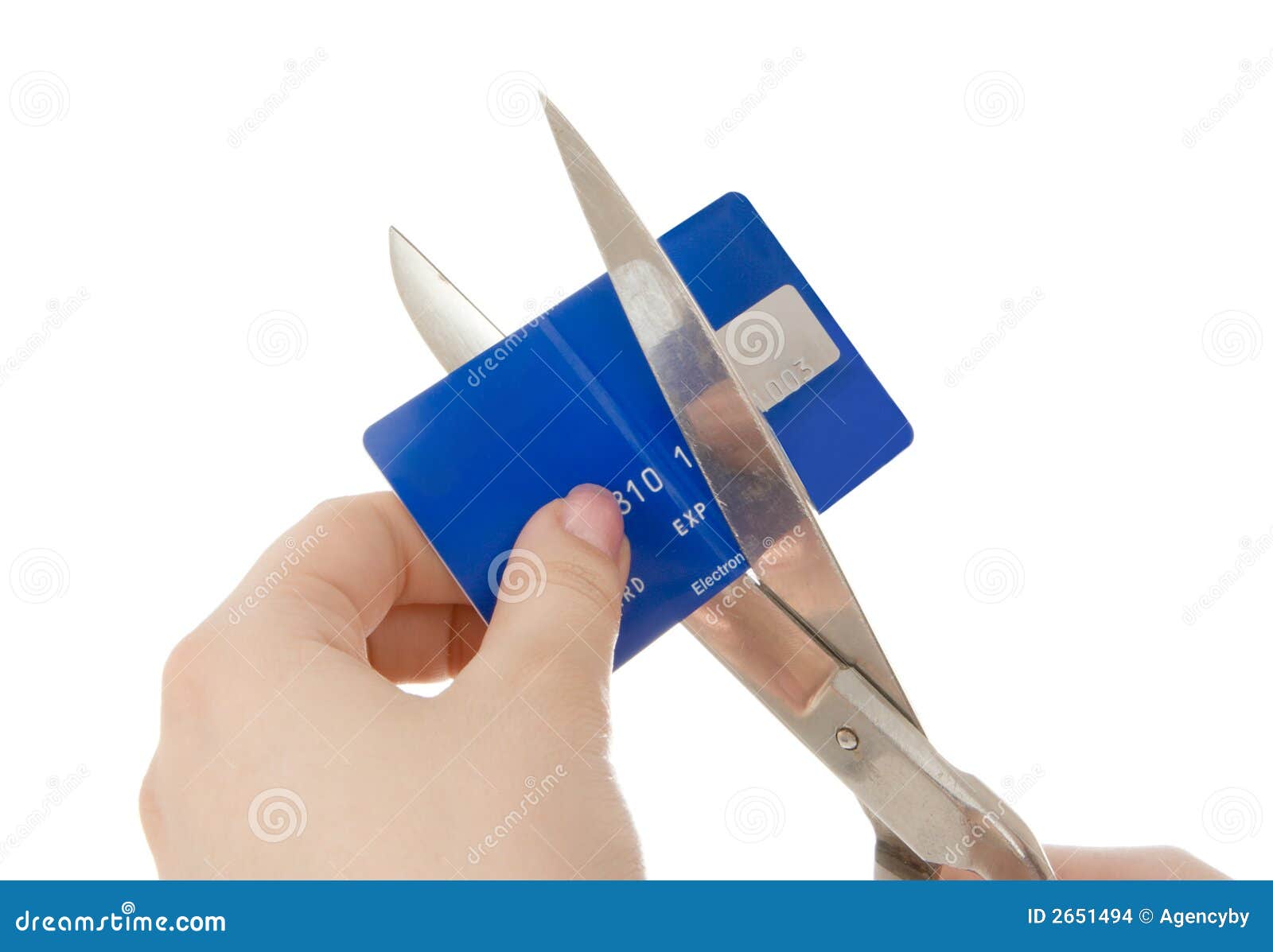 Cutting credit card stock photo. Image of wealth, activity 2651494