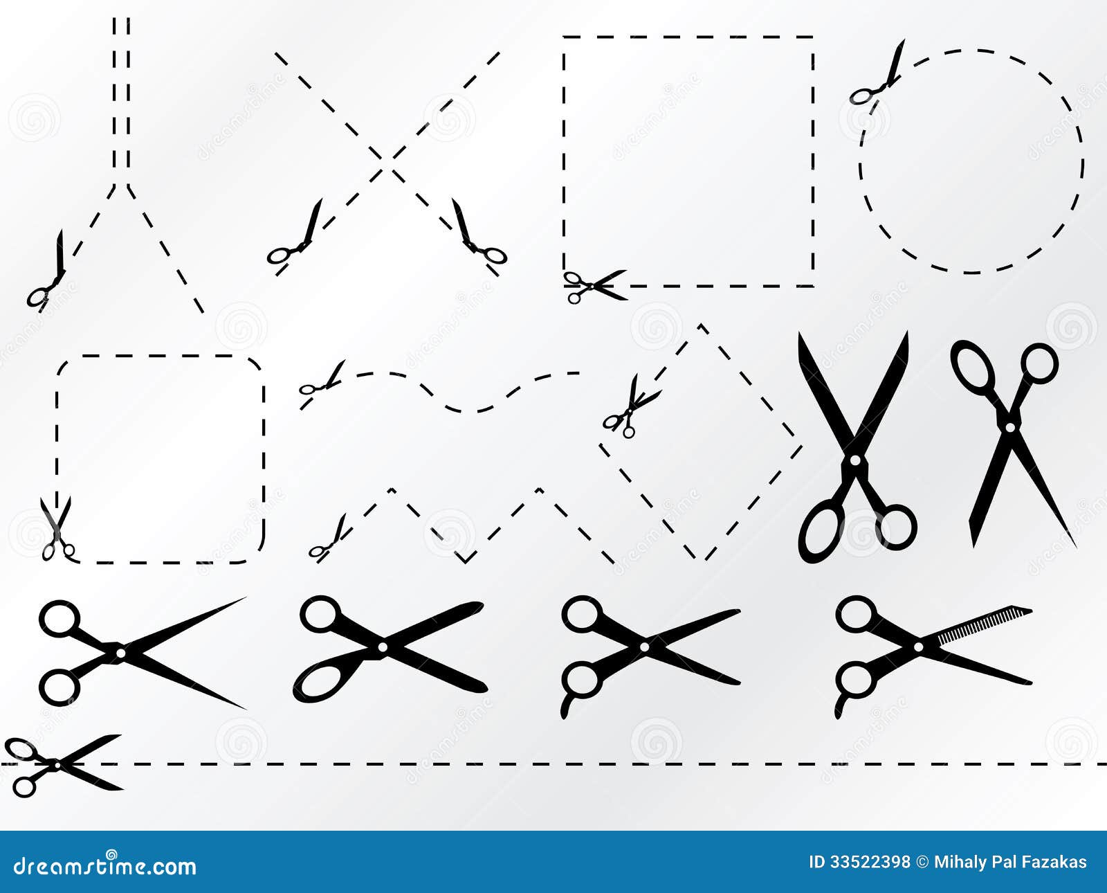 cutting on the dashed line