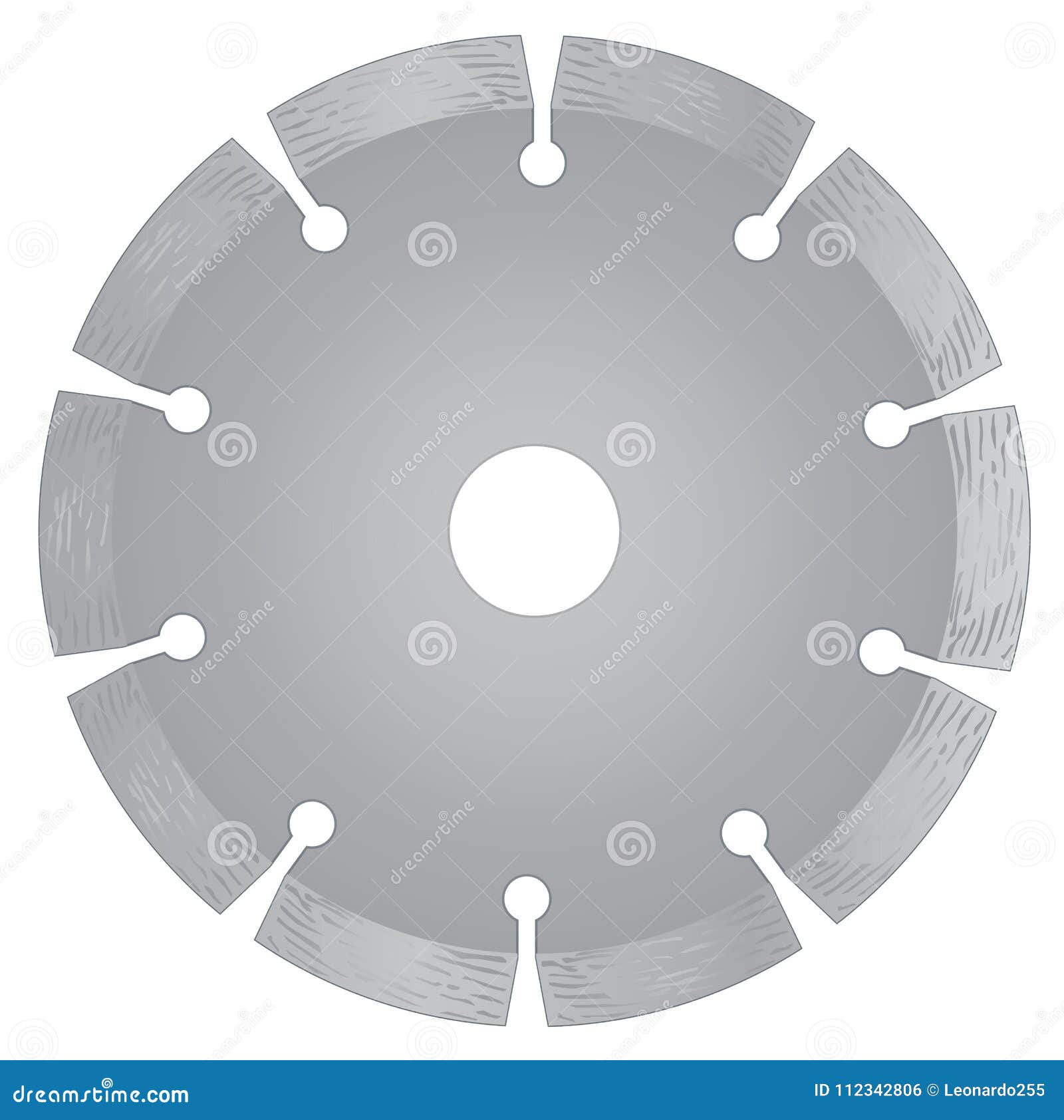 Cutting Disk with Diamonds Diamond Disc for Concrete on the White