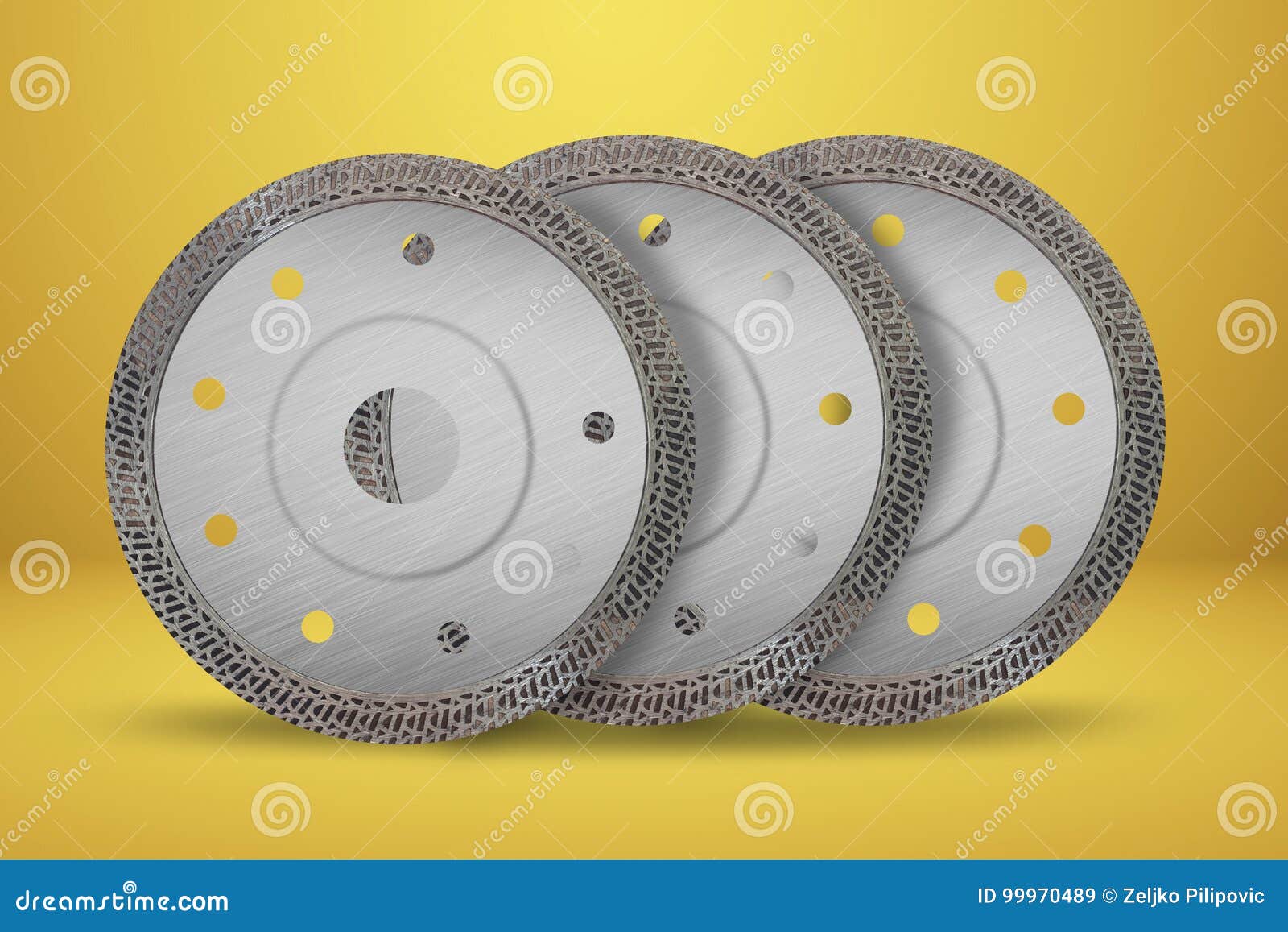 Cutting Disks with Diamonds Diamond Discs for Concrete Isolate Stock
